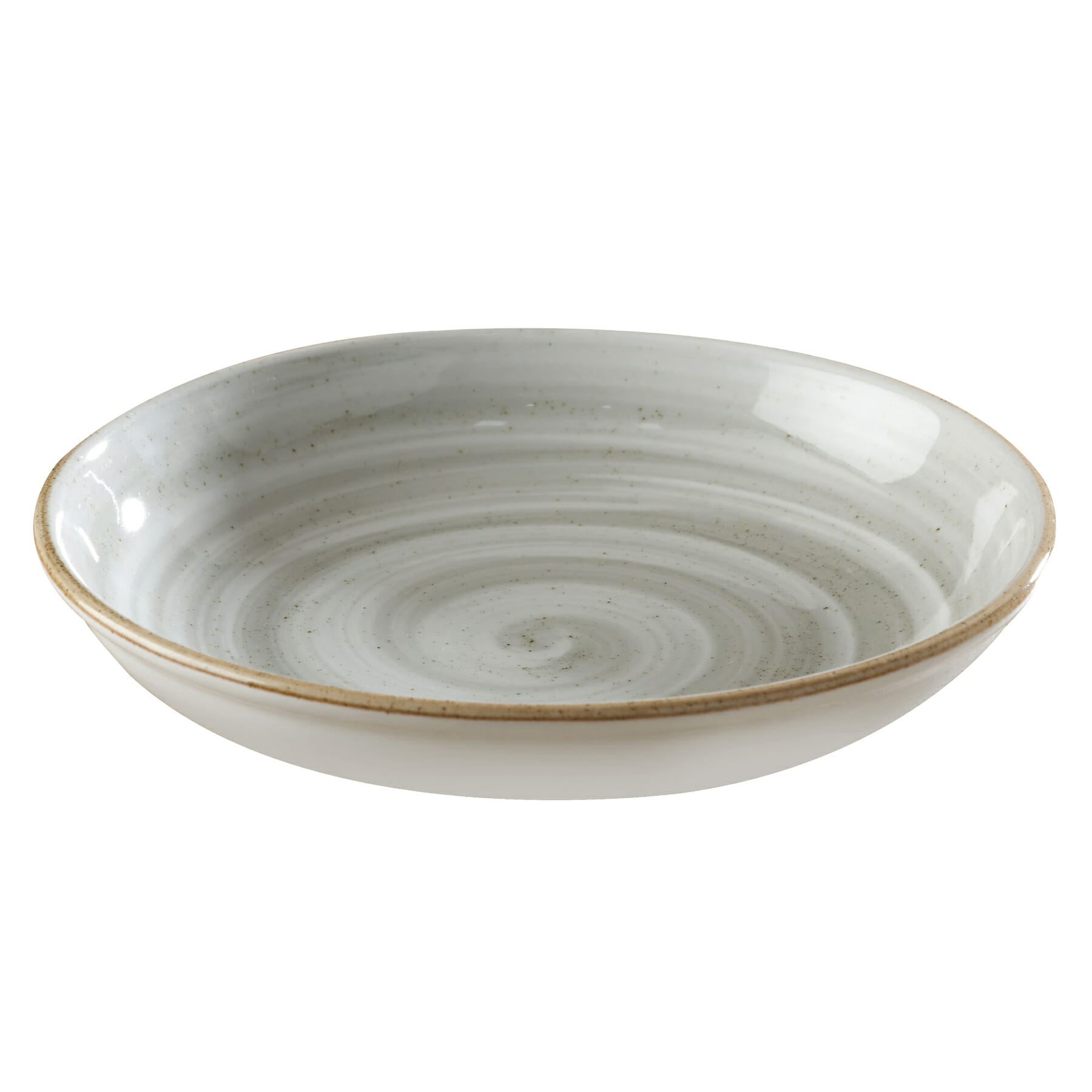 G.E.T. Enterprises PA1607837512 Corona Artisan Grey 4-1/2" Round Grey Porcelain Plate