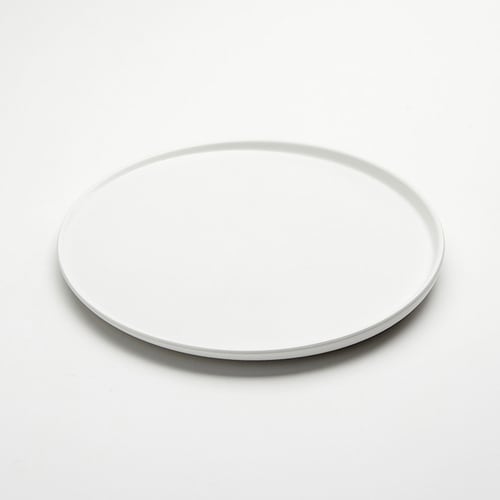 American Metalcraft LFTPW12 11-3/4" Round White Melamine Lift Plate