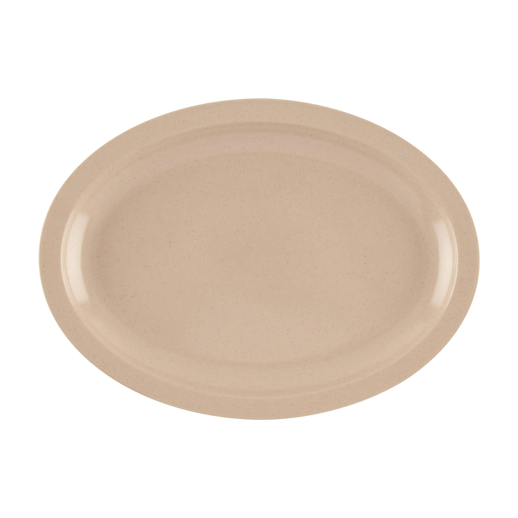 G.E.T. Enterprises OP-614-S Supermel 13-1/4" Oval Sandstone Melamine Platter