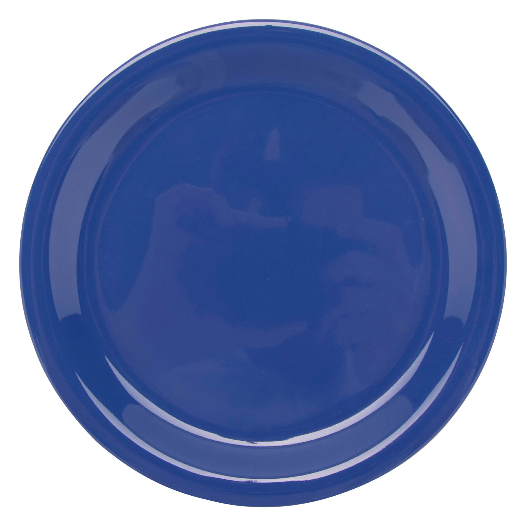 G.E.T. Enterprises NP-7-PB Diamond Mardi Gras 7-1/4" Round Peacock Blue Melamine Plate