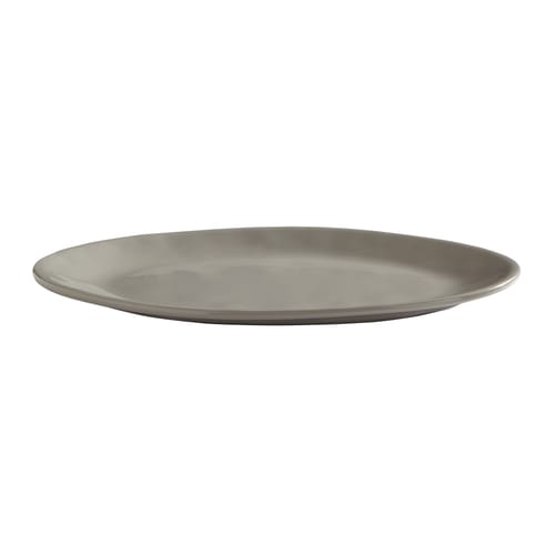 American Metalcraft CPL12SH 12" x 9" Oval Shadow Melamine Crave Serving Platter