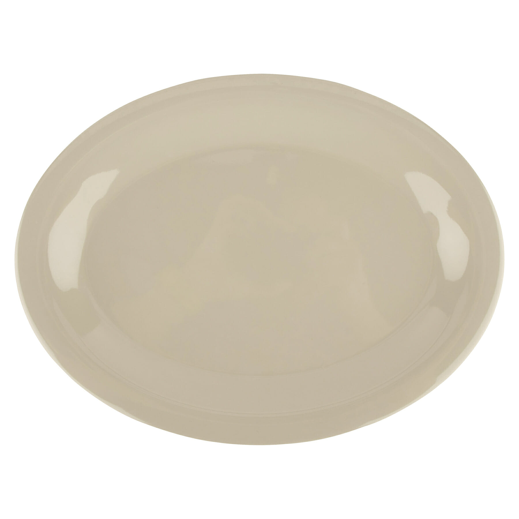 G.E.T. Enterprises OP-120-DI Diamond Ivory 11-7/8" Oval Diamond Ivory Melamine Platter