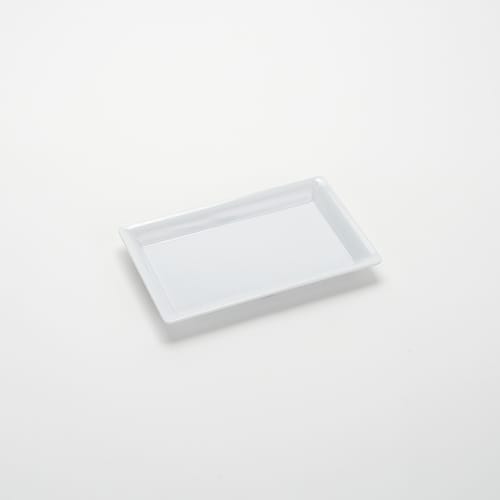 American Metalcraft MEL12 12" x 7" White Melamine Endurance™ Platter