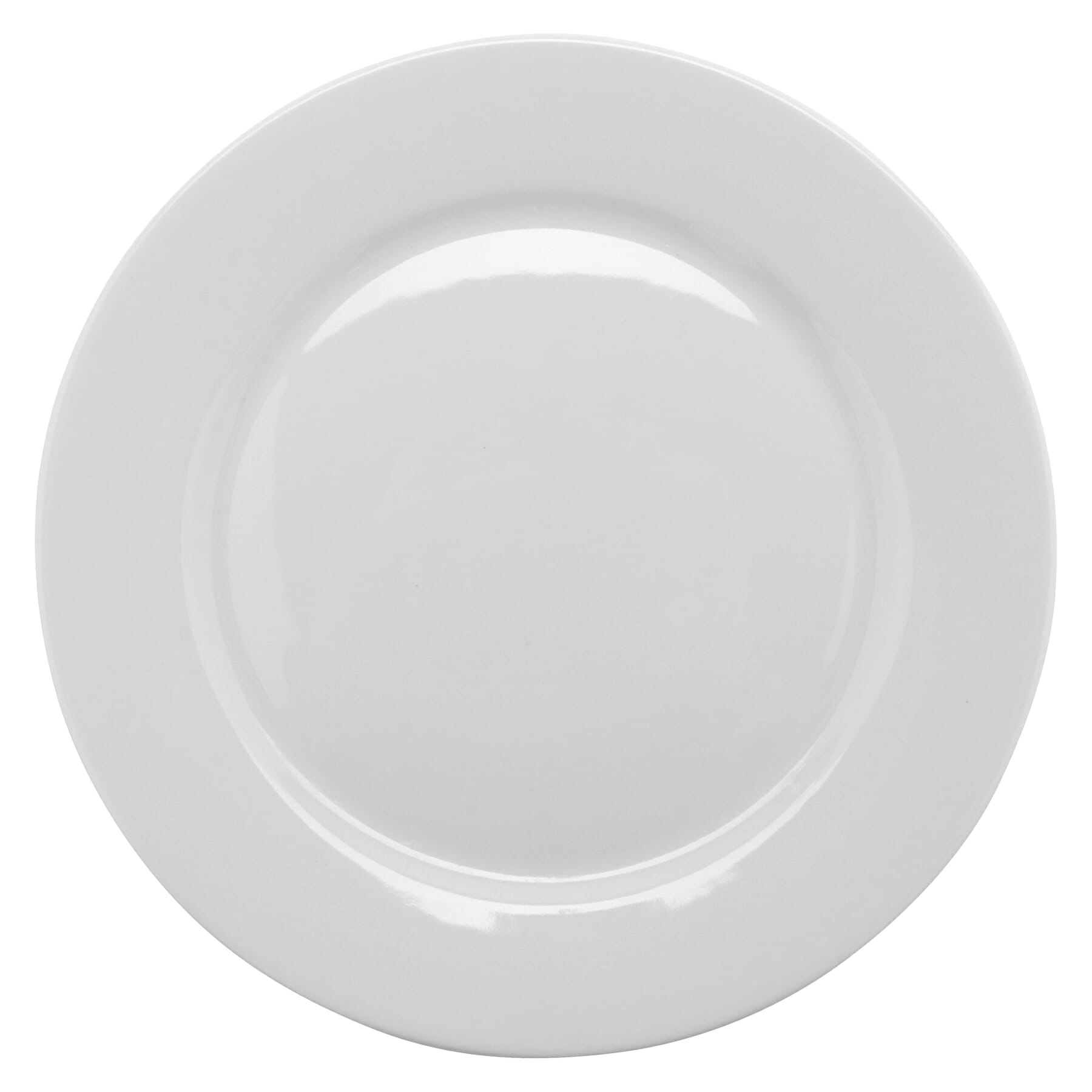 G.E.T. Enterprises PA1101902524 Corona Actualite 9-13/16" Round Bright White Porcelain Plate