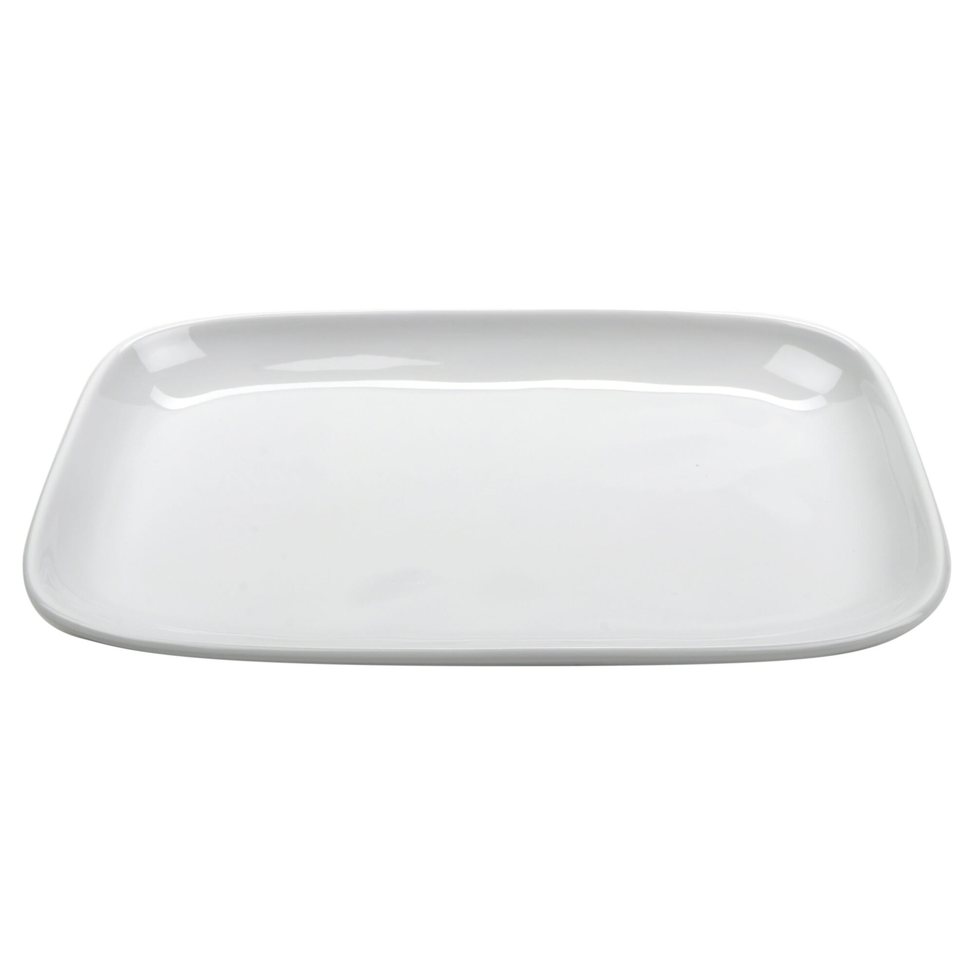 G.E.T. Enterprises CS-117-AM-W Arctic Mill 12" Rectangle White Melamine Platter