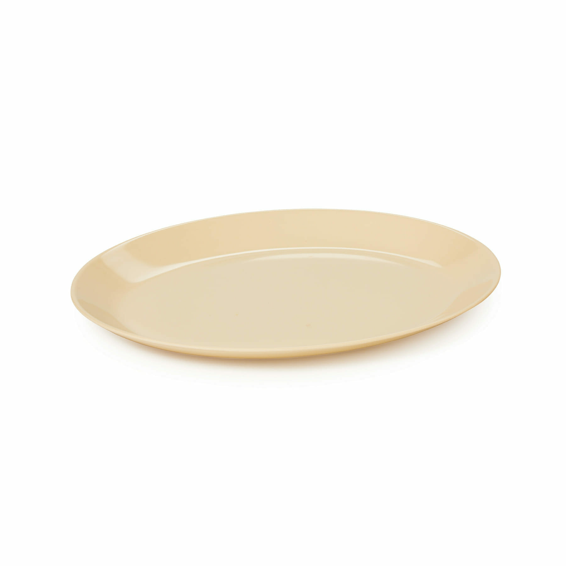 G.E.T. Enterprises OP-1411-MA Settlement 14" Oval Manila Melamine Platter
