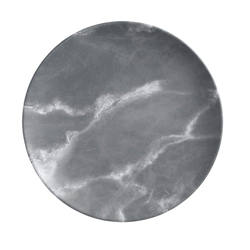 American Metalcraft MCP11GM 11-1/2" Round Matte Marble Grey Coupe Plate