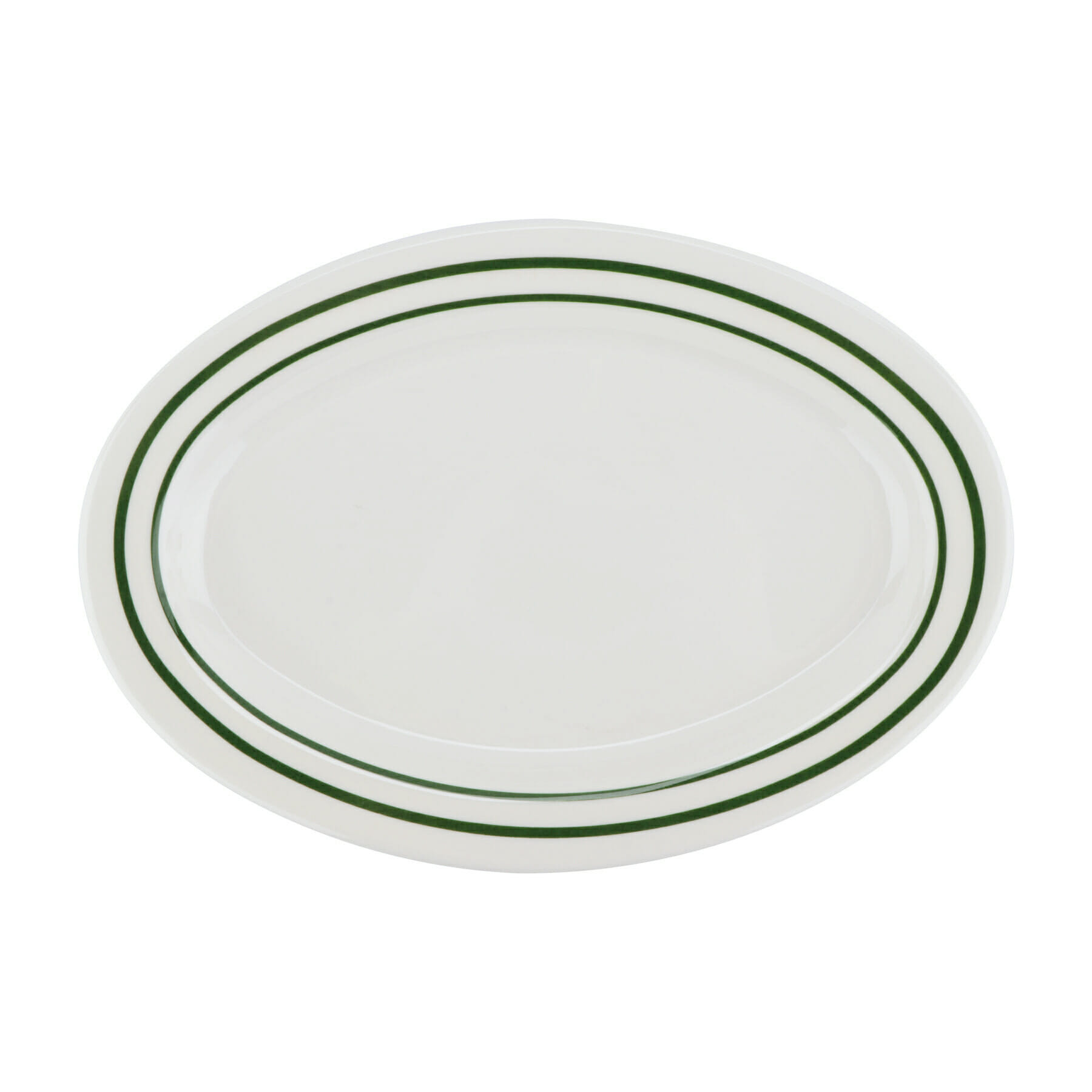 G.E.T. Enterprises M-4010-EM Emerald 16-1/8" Oval Emerald Melamine Platter