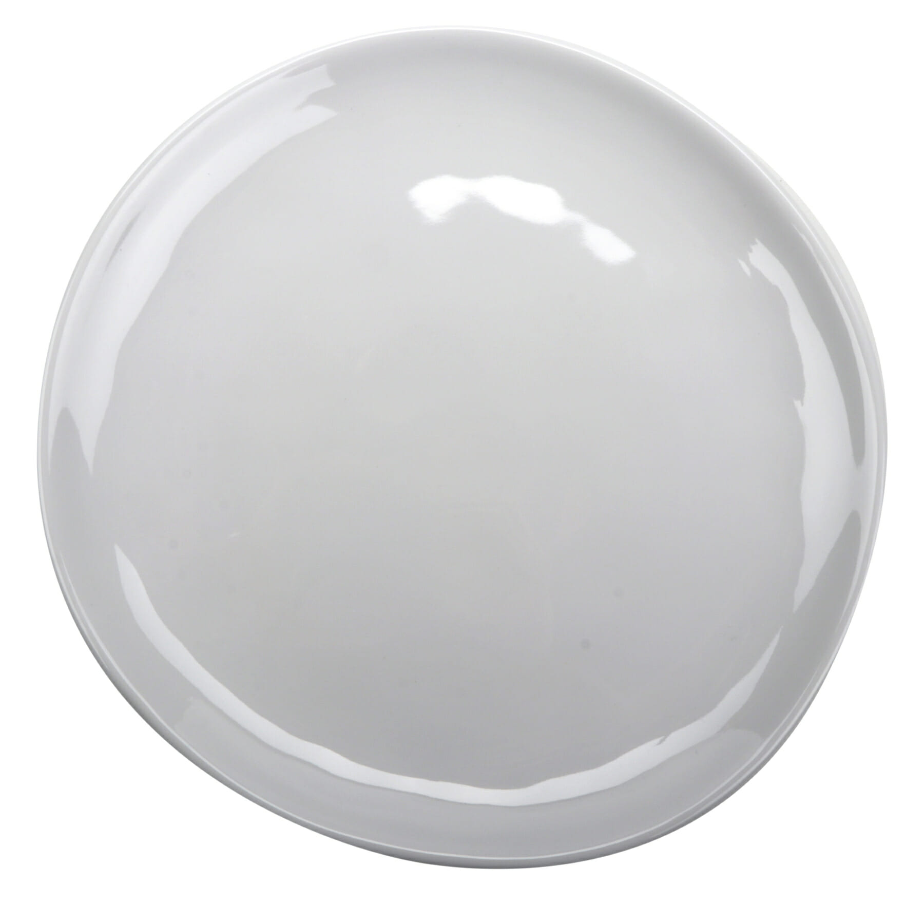 G.E.T. Enterprises CS-10-AM-W Arctic Mill 10-1/2" Round White Melamine Plate