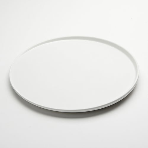 American Metalcraft LFTPW13 13" Round White Melamine Lift Plate