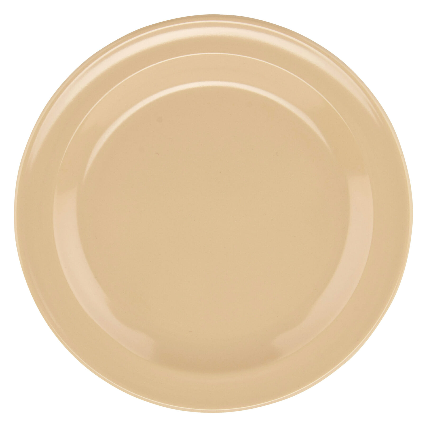 G.E.T. Enterprises DP-505-T Supermel 5-1/2" Round Tan Melamine Plate