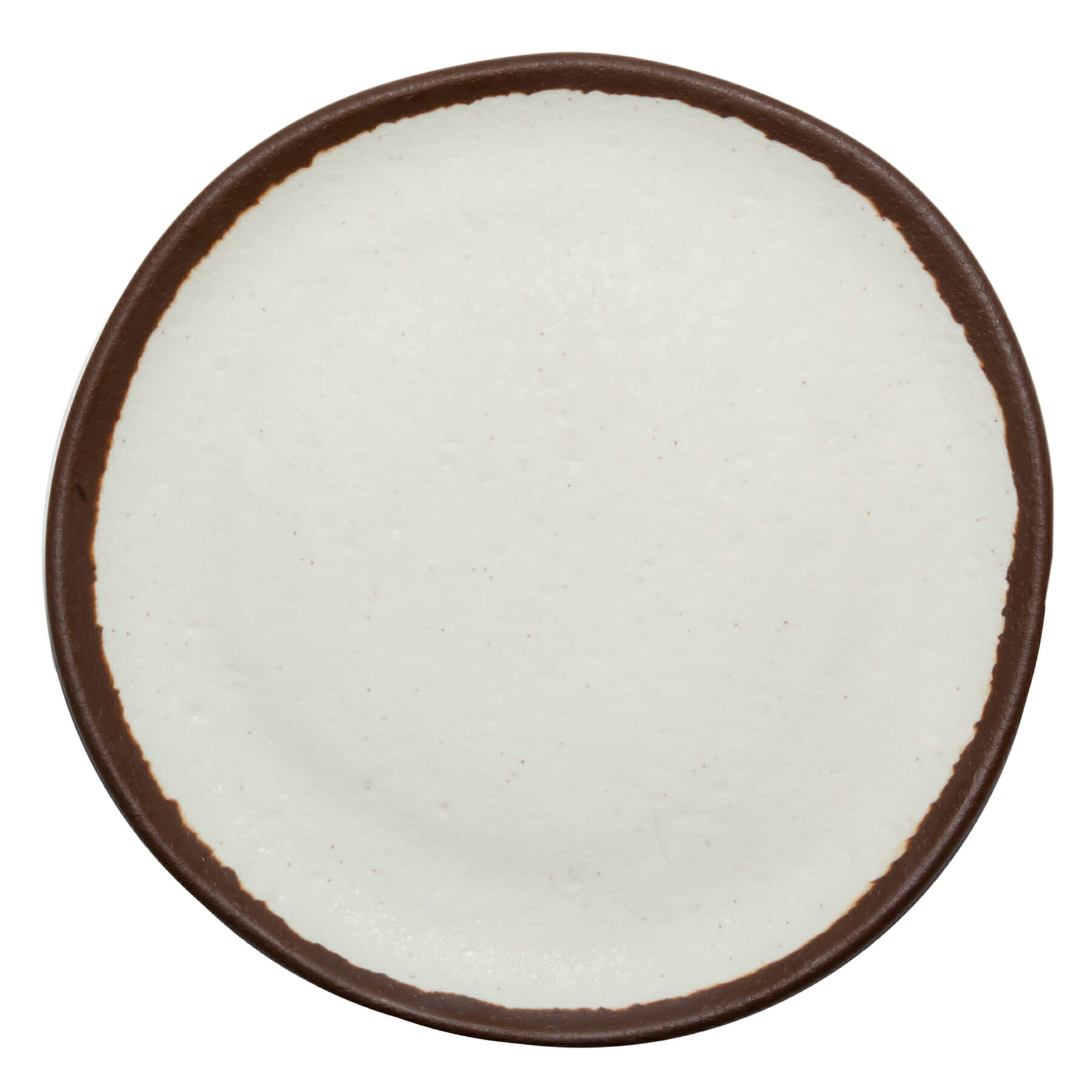 G.E.T. Enterprises P-55-CRM Pottery Market Glazed 5-1/2" Round Cream Melamine Plate