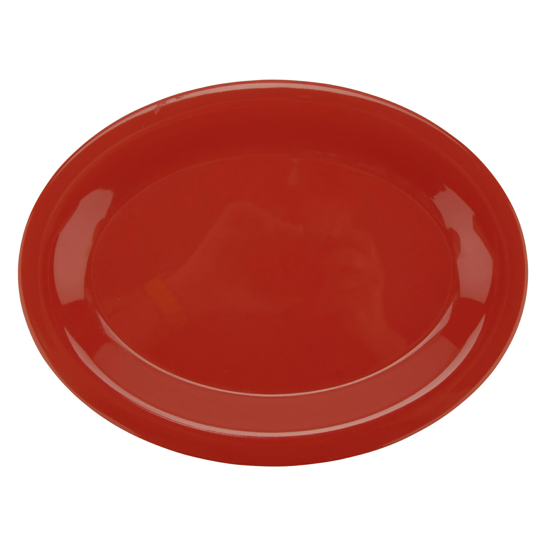 G.E.T. Enterprises OP-120-RO Diamond Mardi Gras 11-7/8" Oval Rio Orange Melamine Platter