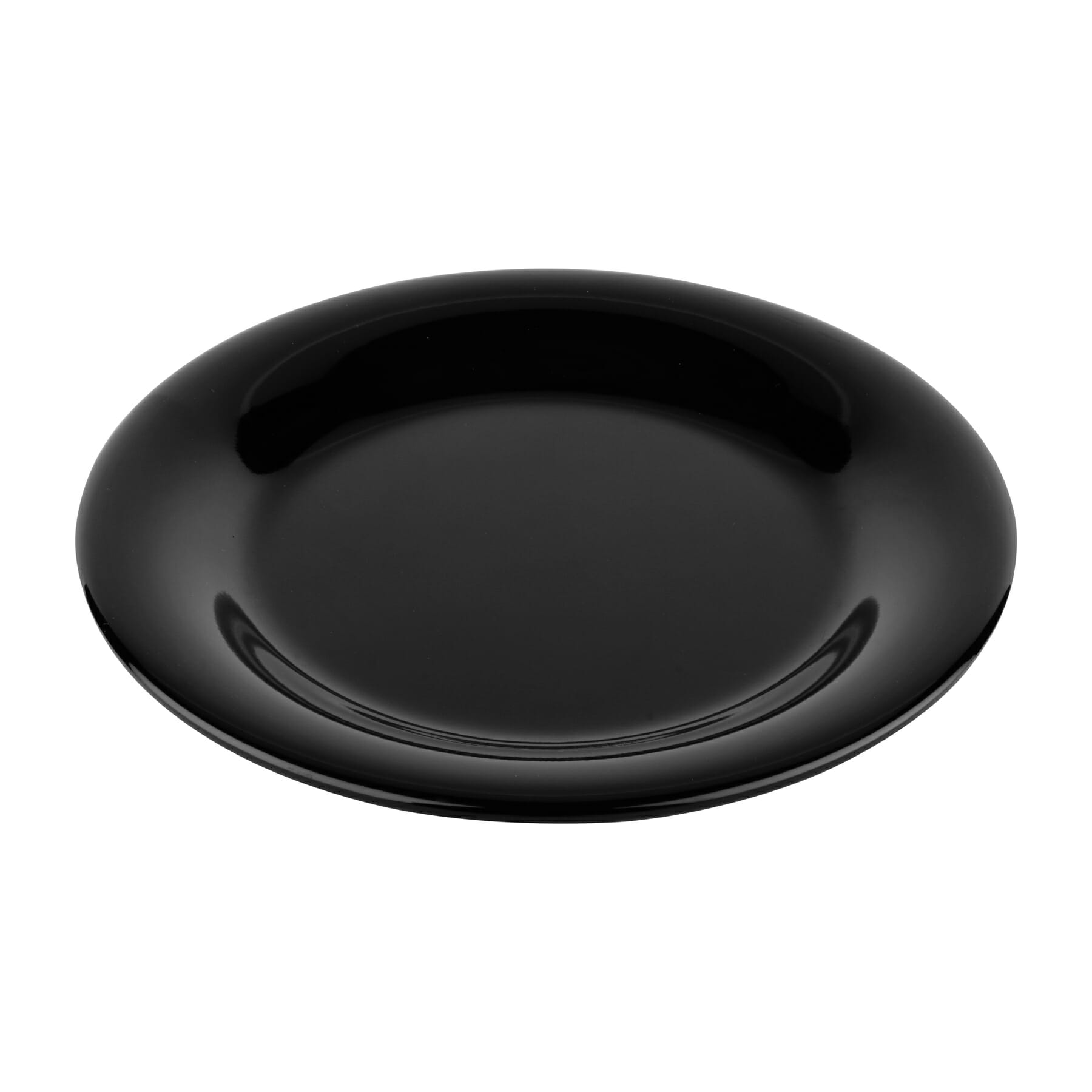 G.E.T. Enterprises WP-6-BK Black Elegance 6-1/2" Round Black Melamine Plate