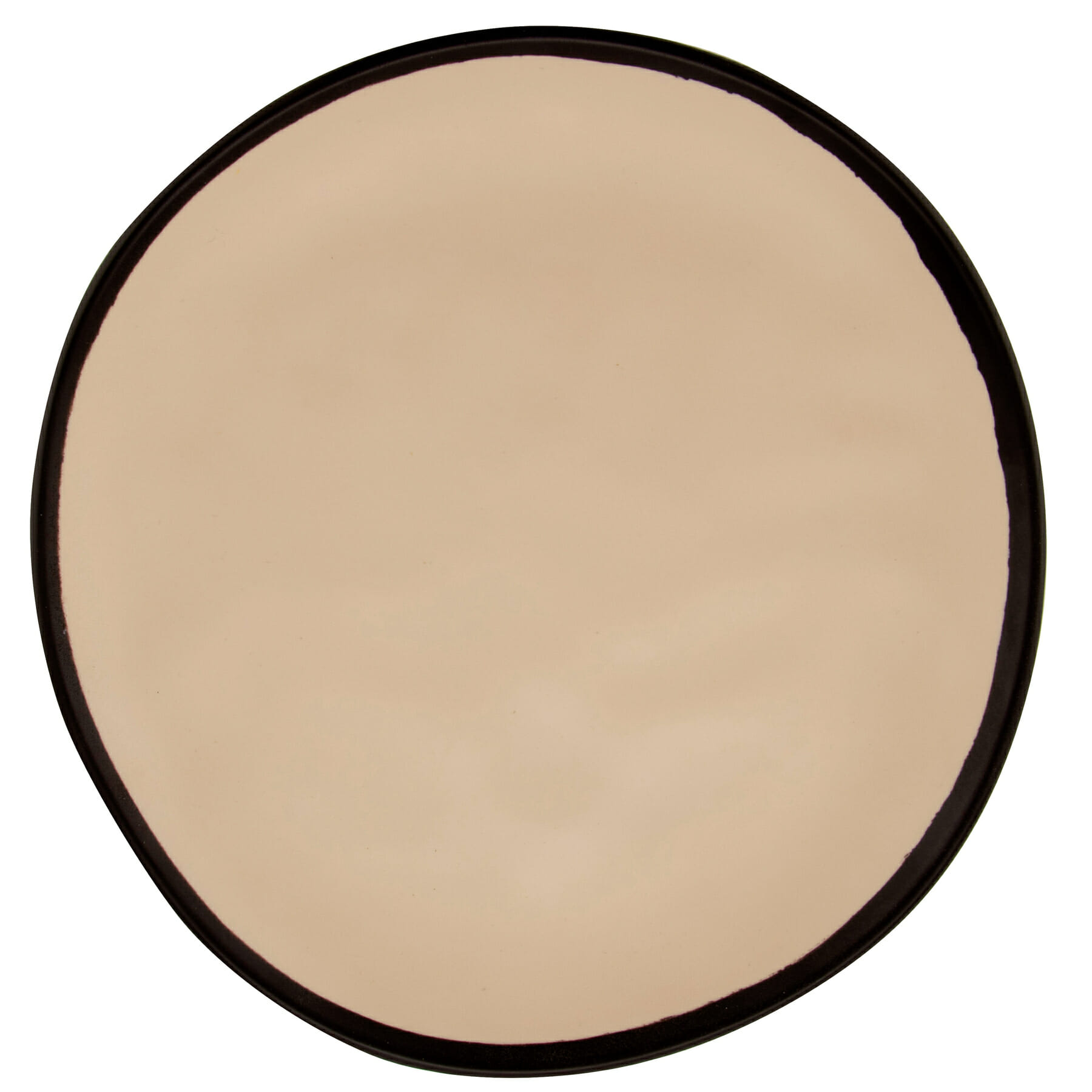 G.E.T. Enterprises CS-90-MA Pottery Market Matte 9" Round Manila Melamine Plate