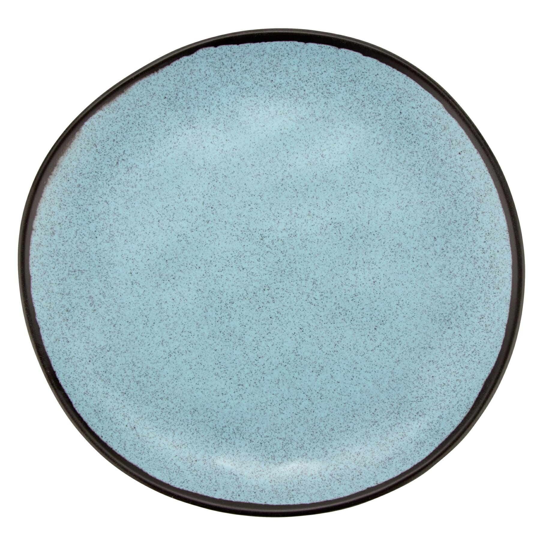 G.E.T. Enterprises CS-90-GBL Pottery Market Matte 9" Round Speckled Grayish Blue Melamine Plate