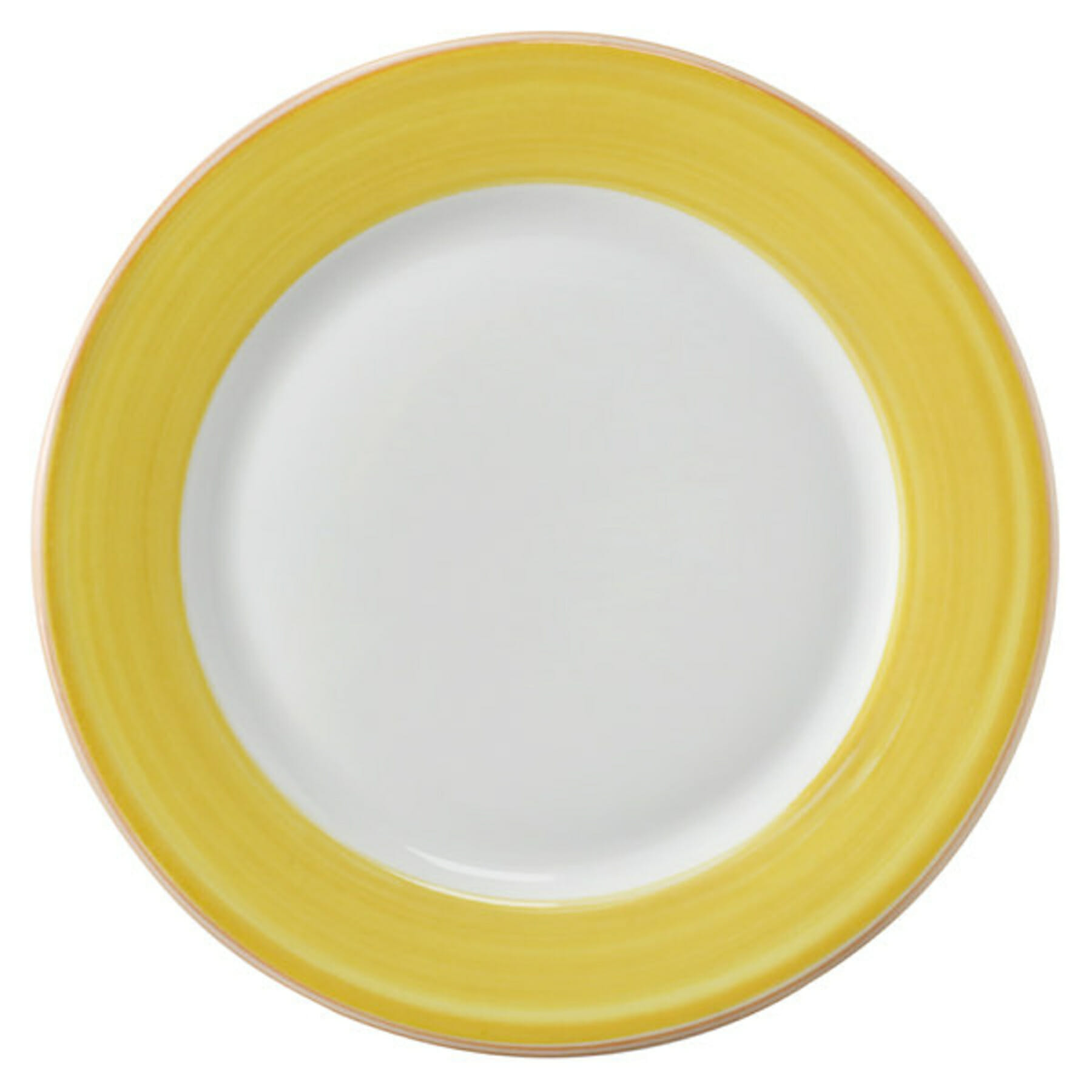 G.E.T. Enterprises PA1600902324 Corona Calypso 9-1/16" Round Yellow Porcelain Plate