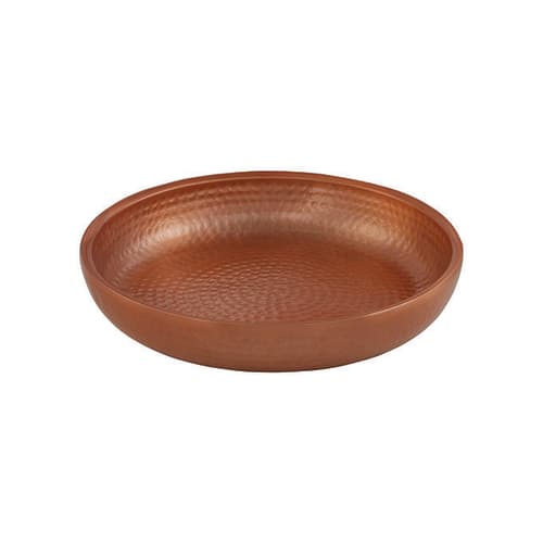 American Metalcraft ADSEAC14 14" Round Double Wall Copper Aluminum Seafood Tray