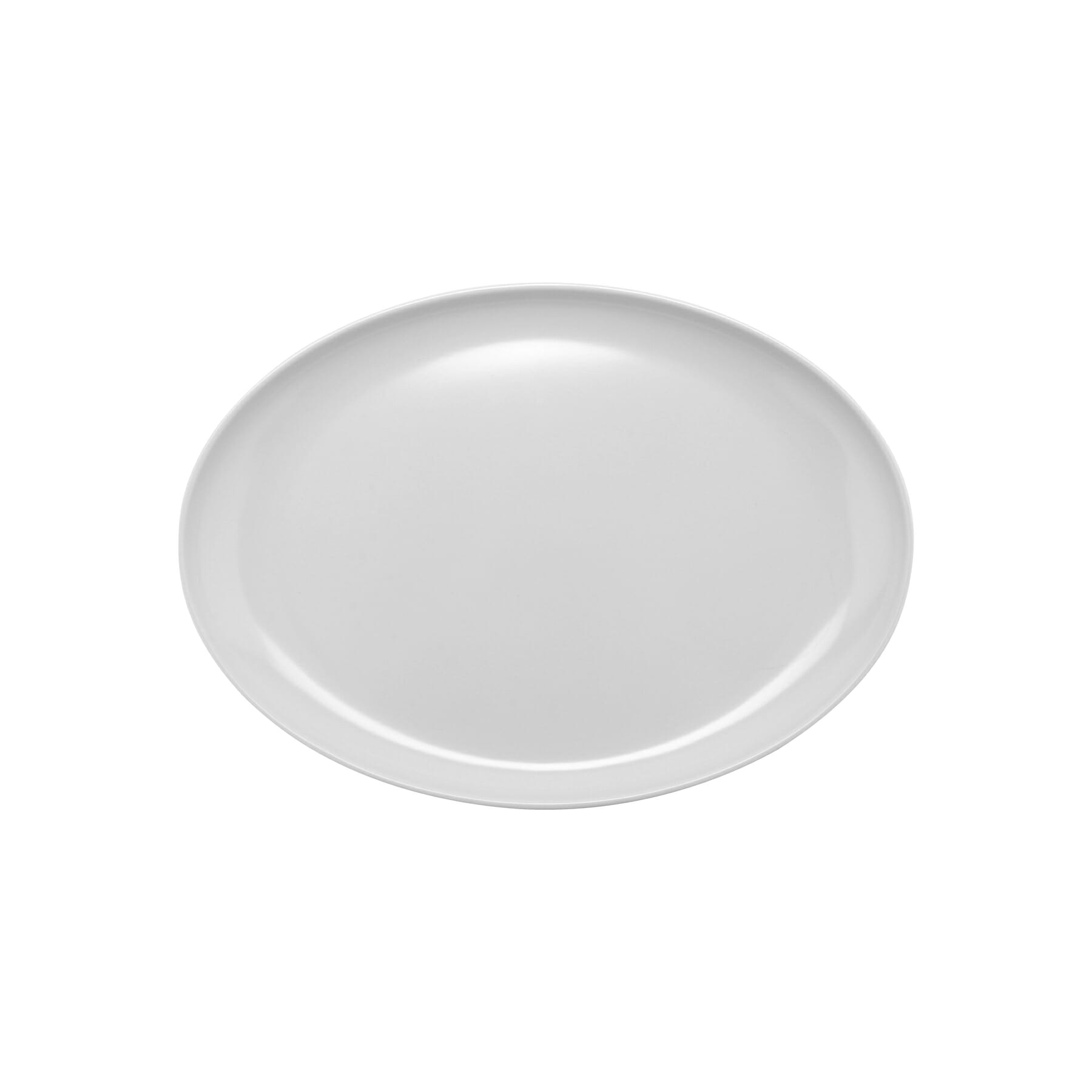 G.E.T. Enterprises CS-6112-W Siciliano 13-1/4" Oval White Melamine Plate