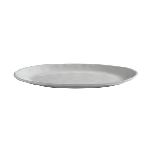 American Metalcraft CPL12CL 12" x 9" Oval White Melamine Crave Serving Platter