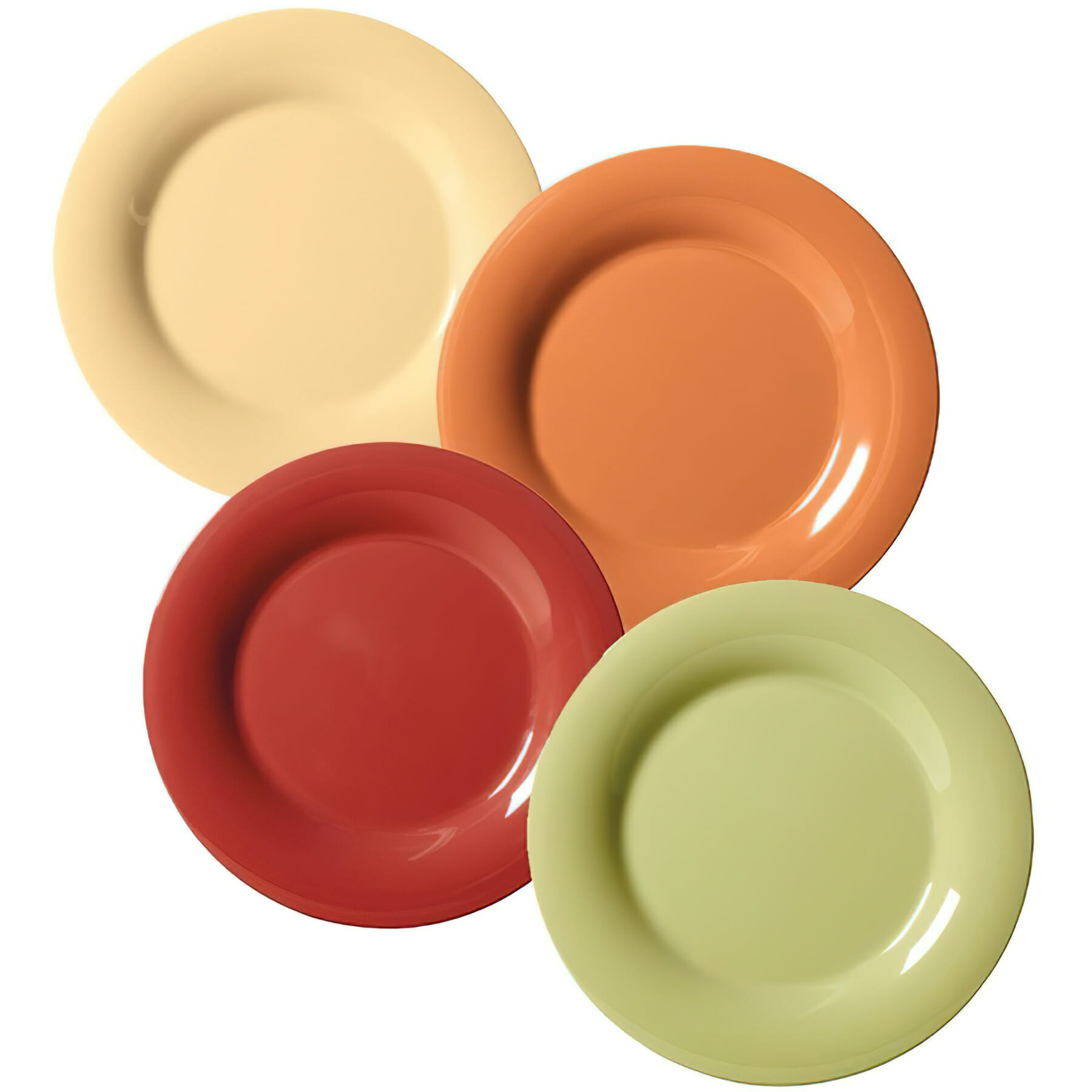 G.E.T. Enterprises SP-NP-9-COMBO Diamond Harvest 9" Round Melamine Plate, Assorted Colors