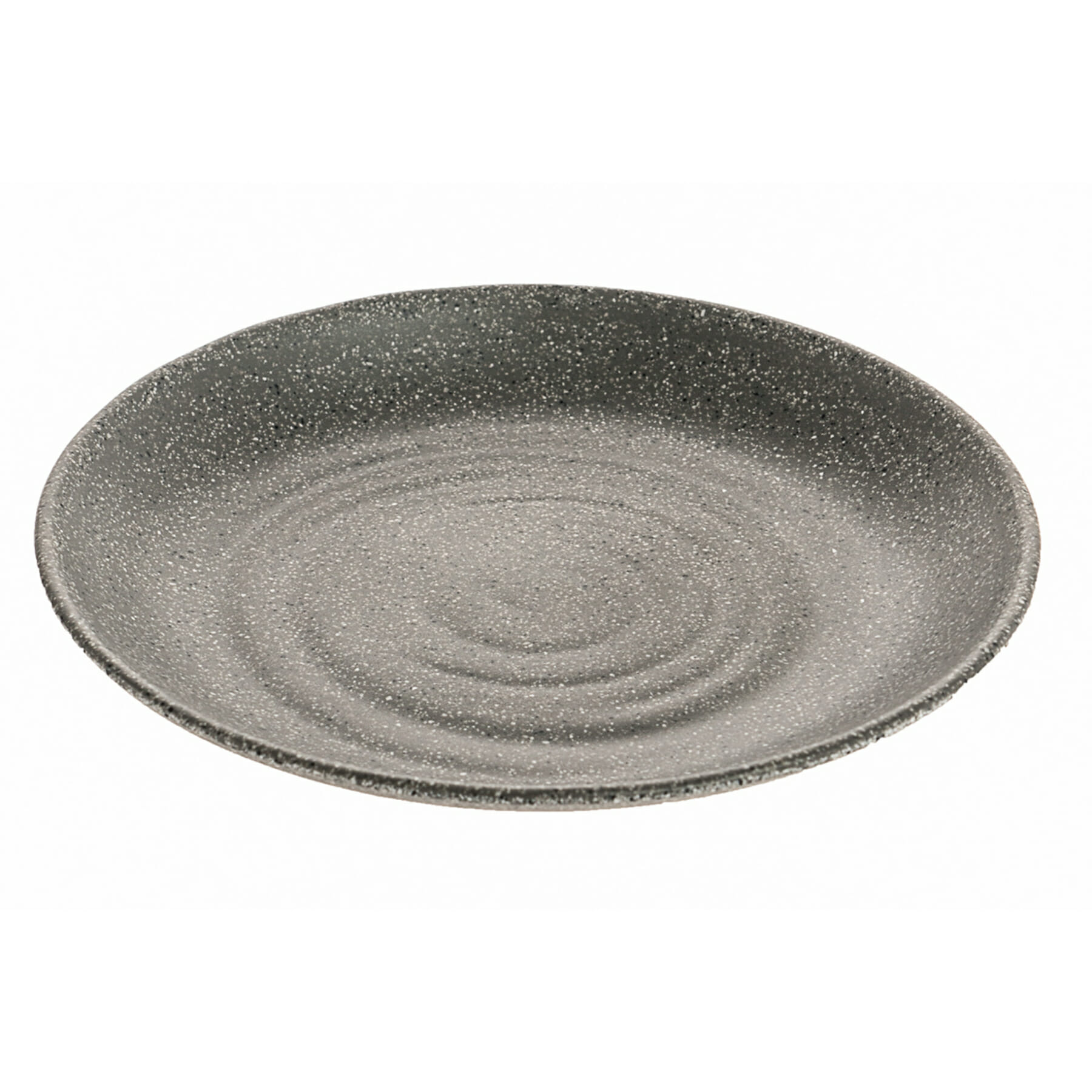 G.E.T. Enterprises INF202 Cheforward Infuse 6.24" Round Stone Grey Melamine Plate