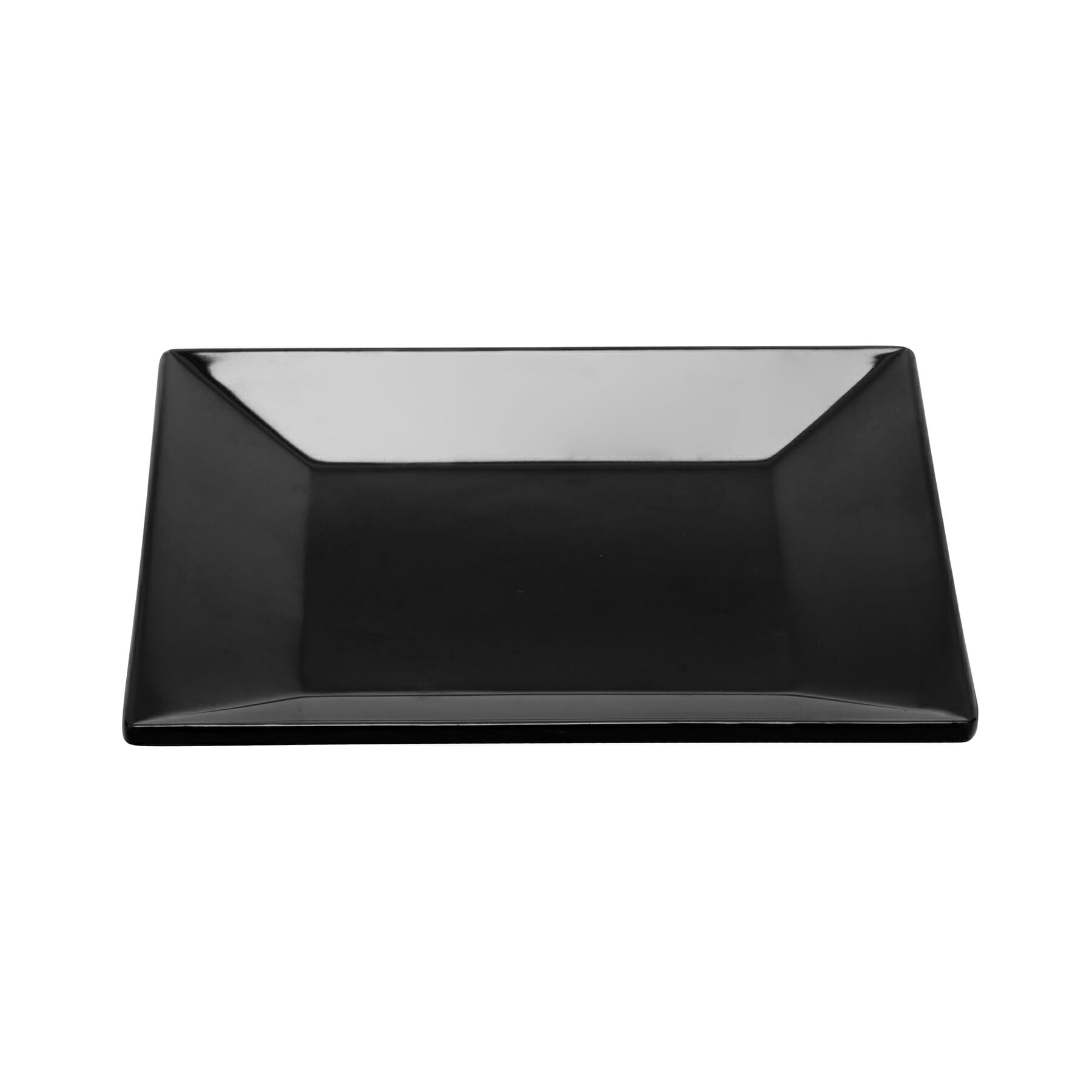 G.E.T. Enterprises ML-102-BK Siciliano 6" Square Black Melamine Plate