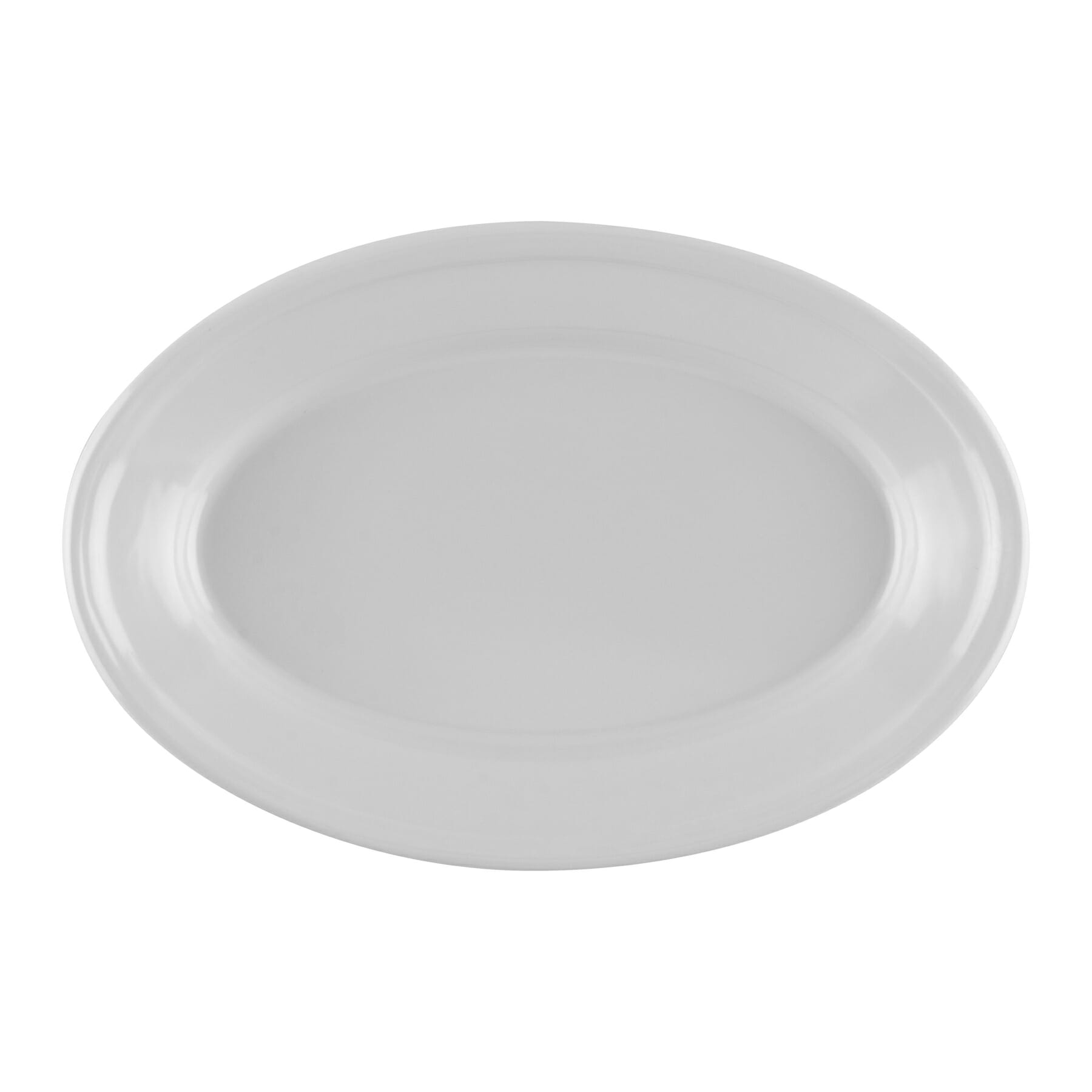 G.E.T. Enterprises OP-911-W Supermel 9-1/4" Oval White Melamine Platter
