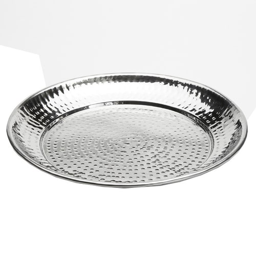 American Metalcraft HMRST1301 13-3/8" Round Hammered Stainless Steel Serving Bowl