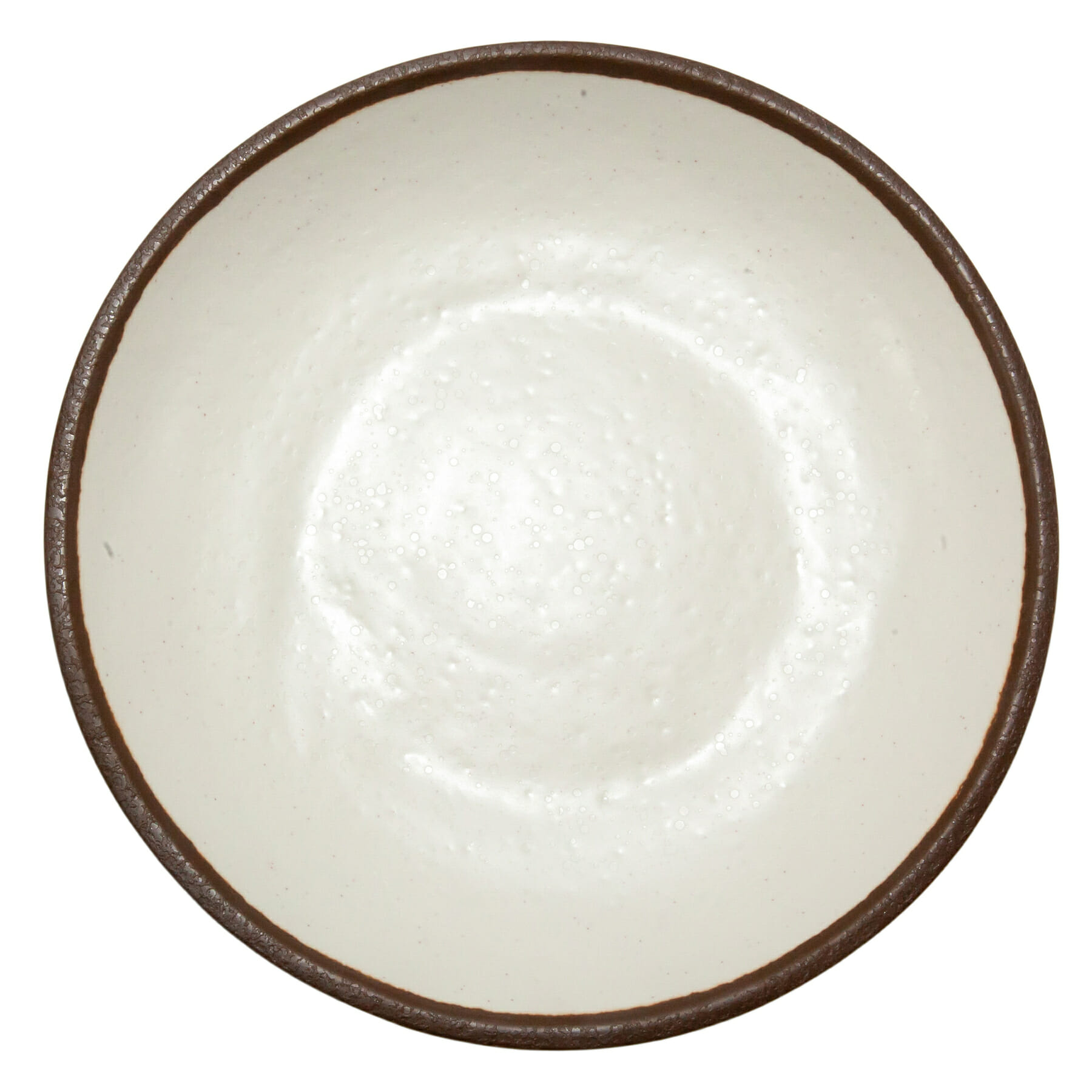 G.E.T. Enterprises P-83-CRM Pottery Market Glazed 8-5/16" Round Cream Melamine Plate
