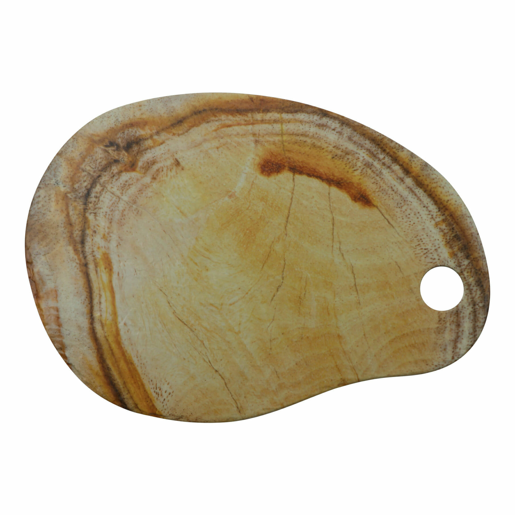 G.E.T. Enterprises LP302 Cheforward Lapis 17.38" Irregular Tropical Miocene Melamine Platter