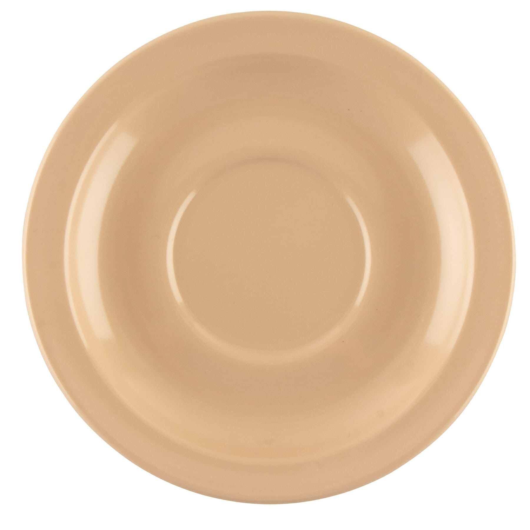 G.E.T. Enterprises DC-200-T Supermel 5-3/4" Round Tan Melamine Saucer