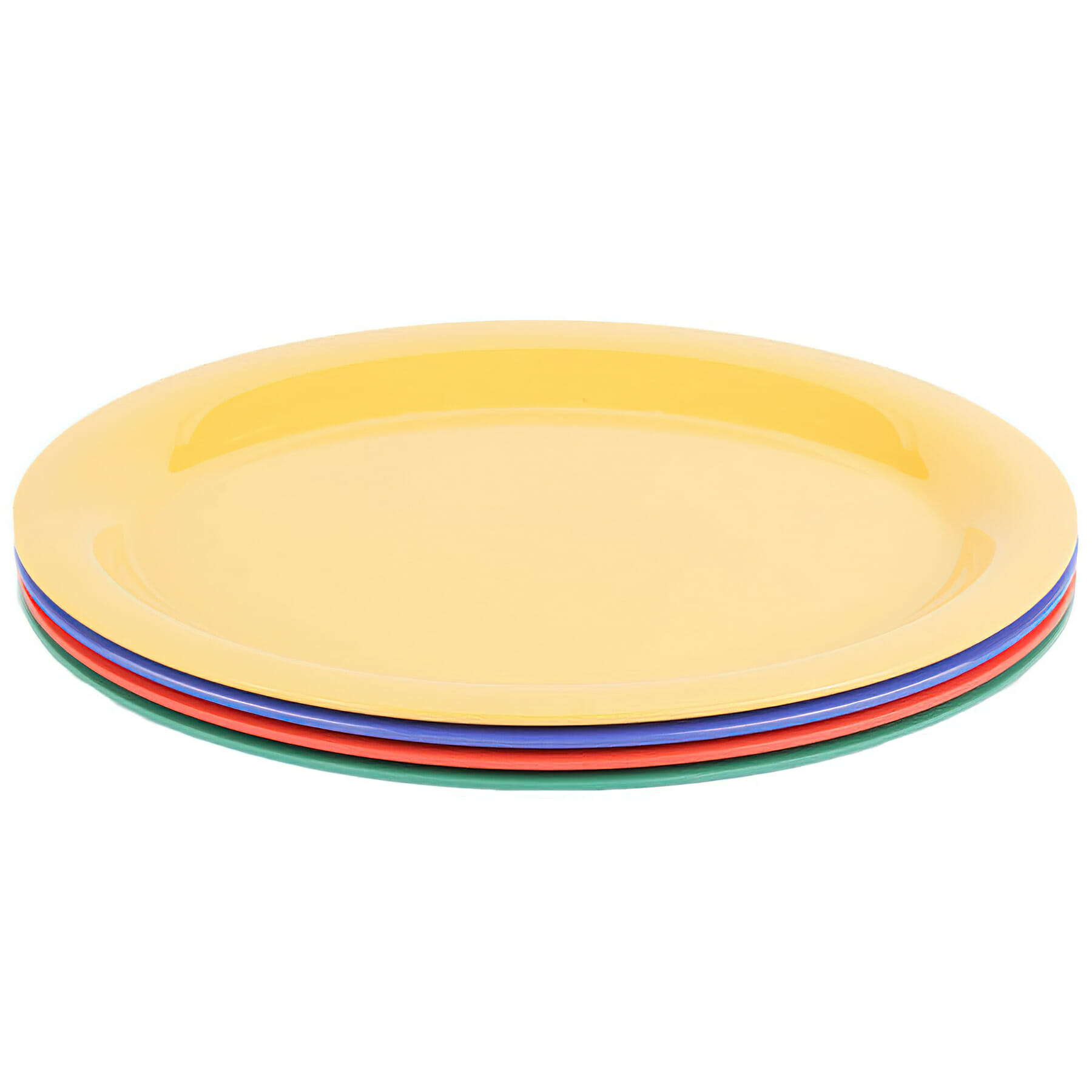 G.E.T. Enterprises OP-135-MIX Diamond Mardi Gras 13-3/8" Oval Multi Color Melamine Platter