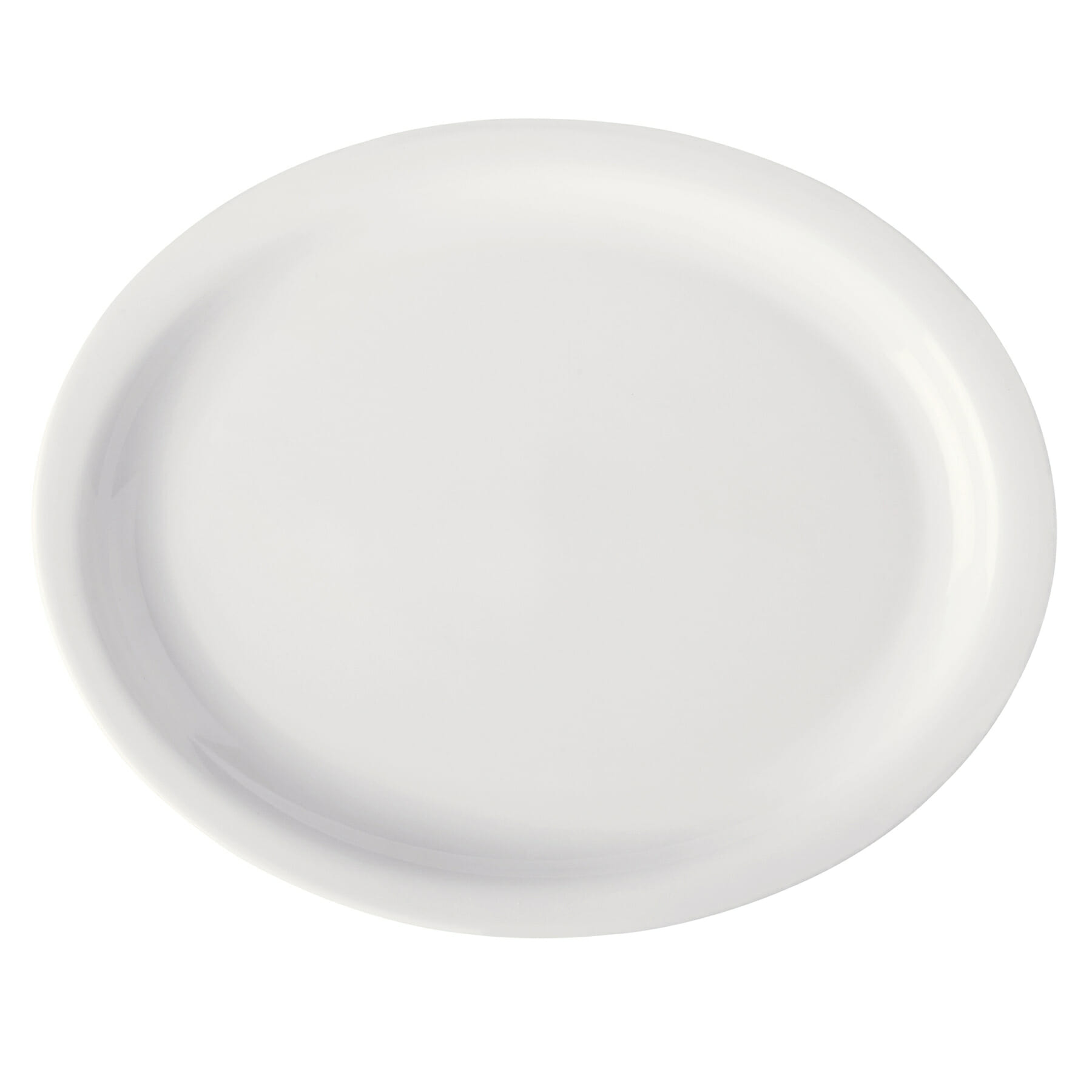 G.E.T. Enterprises PA1101807812 Corona Actualite 13-3/16" Oval Bright White Porcelain Platter