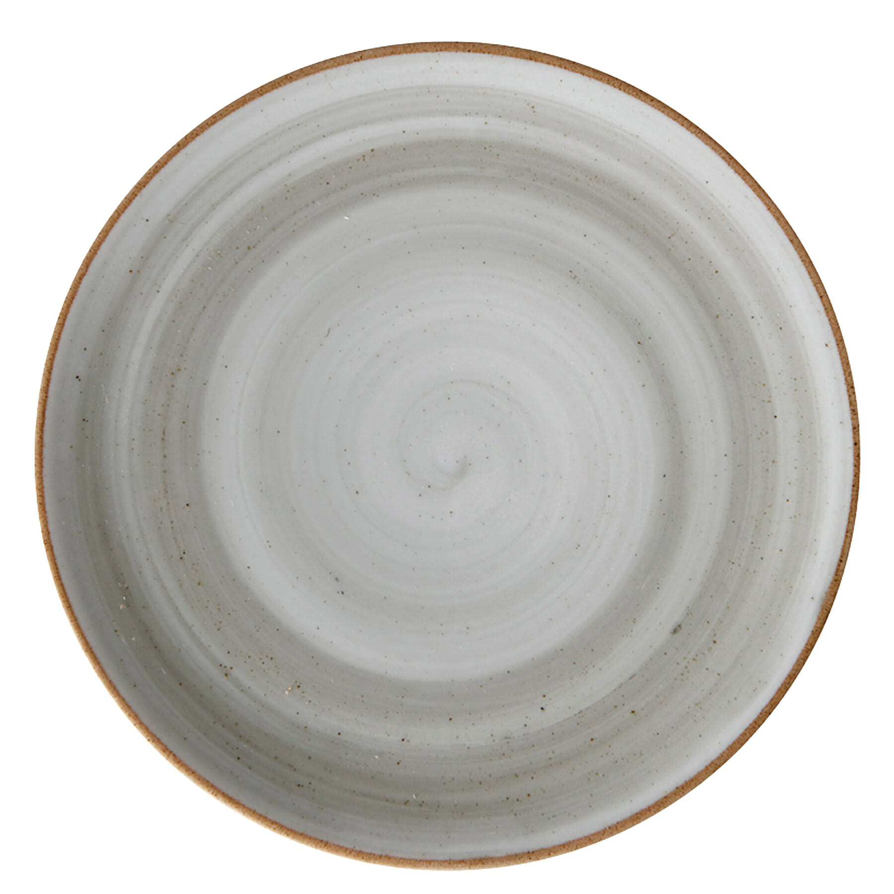 G.E.T. Enterprises PA1607711724 Corona Artisan Grey 7" Round Grey Porcelain Plate