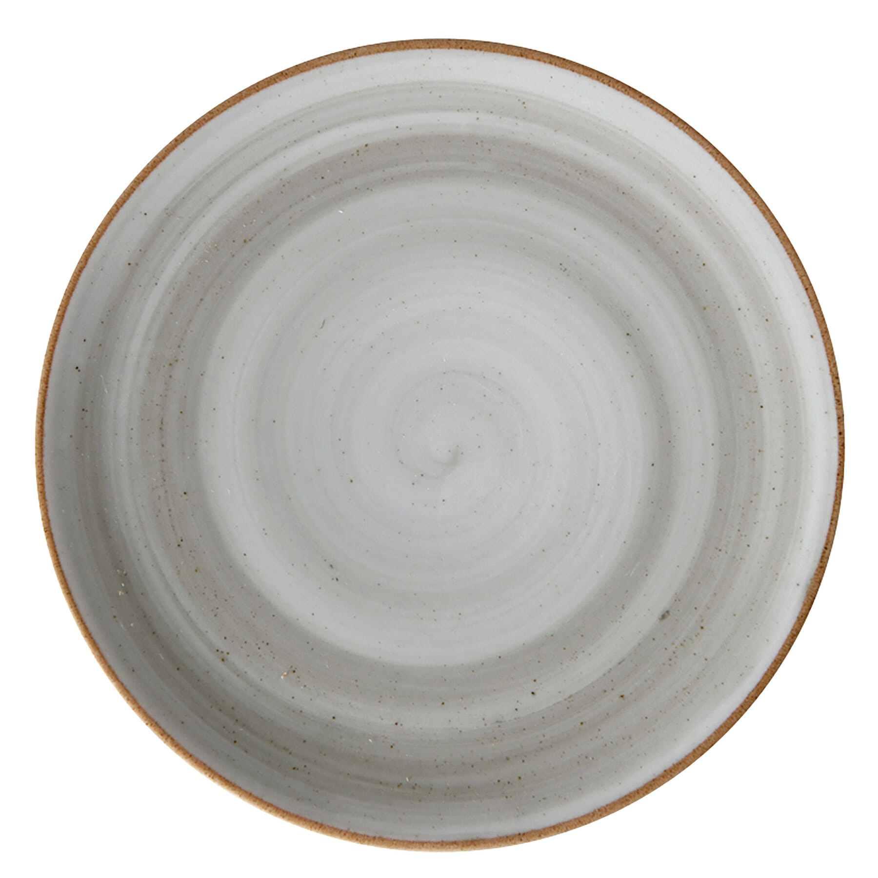 G.E.T. Enterprises PA1607712324 Corona Artisan Grey 9" Round Grey Porcelain Plate
