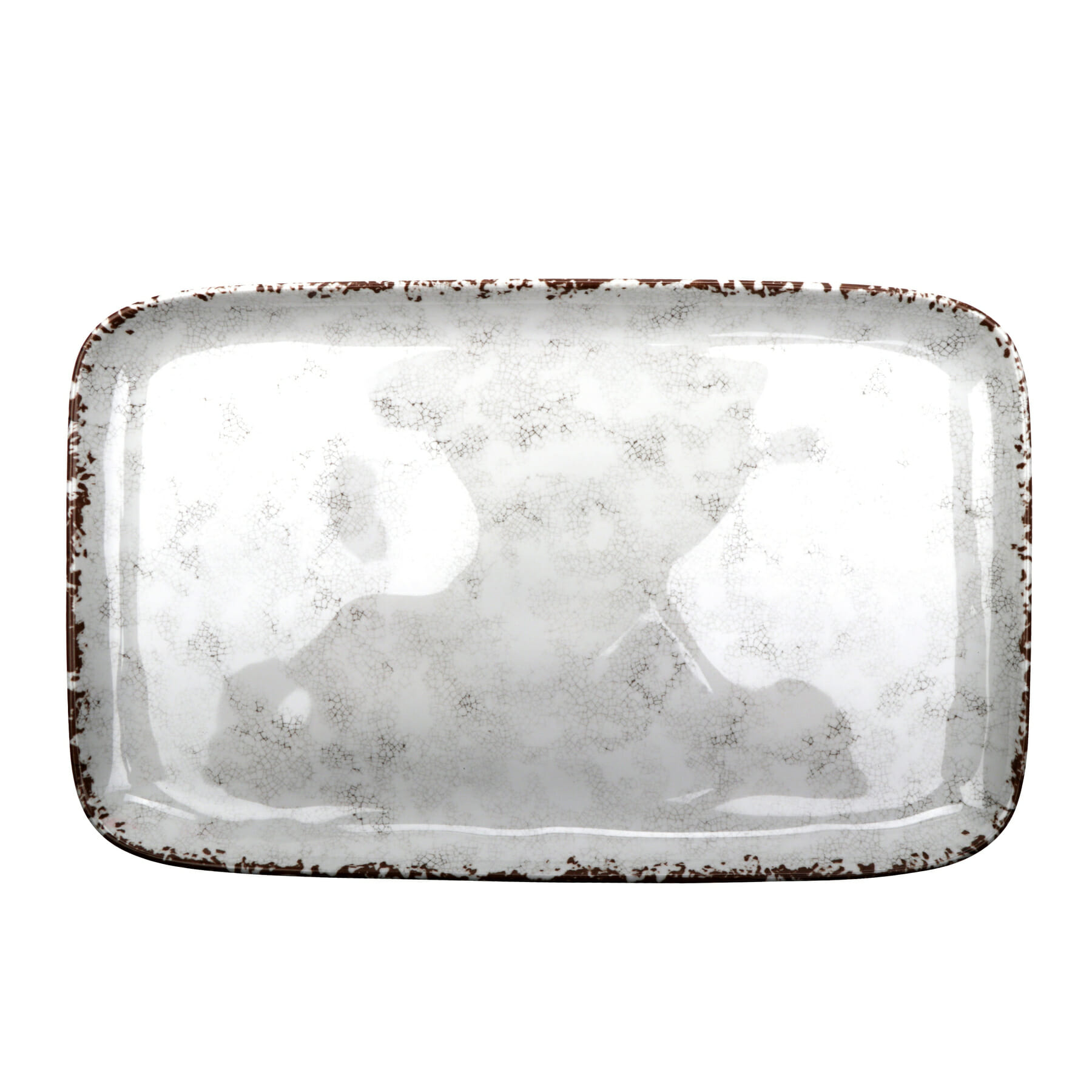 G.E.T. CS-1814-FM French Mill 18" x 11" Rectangular French Mill Melamine Tray