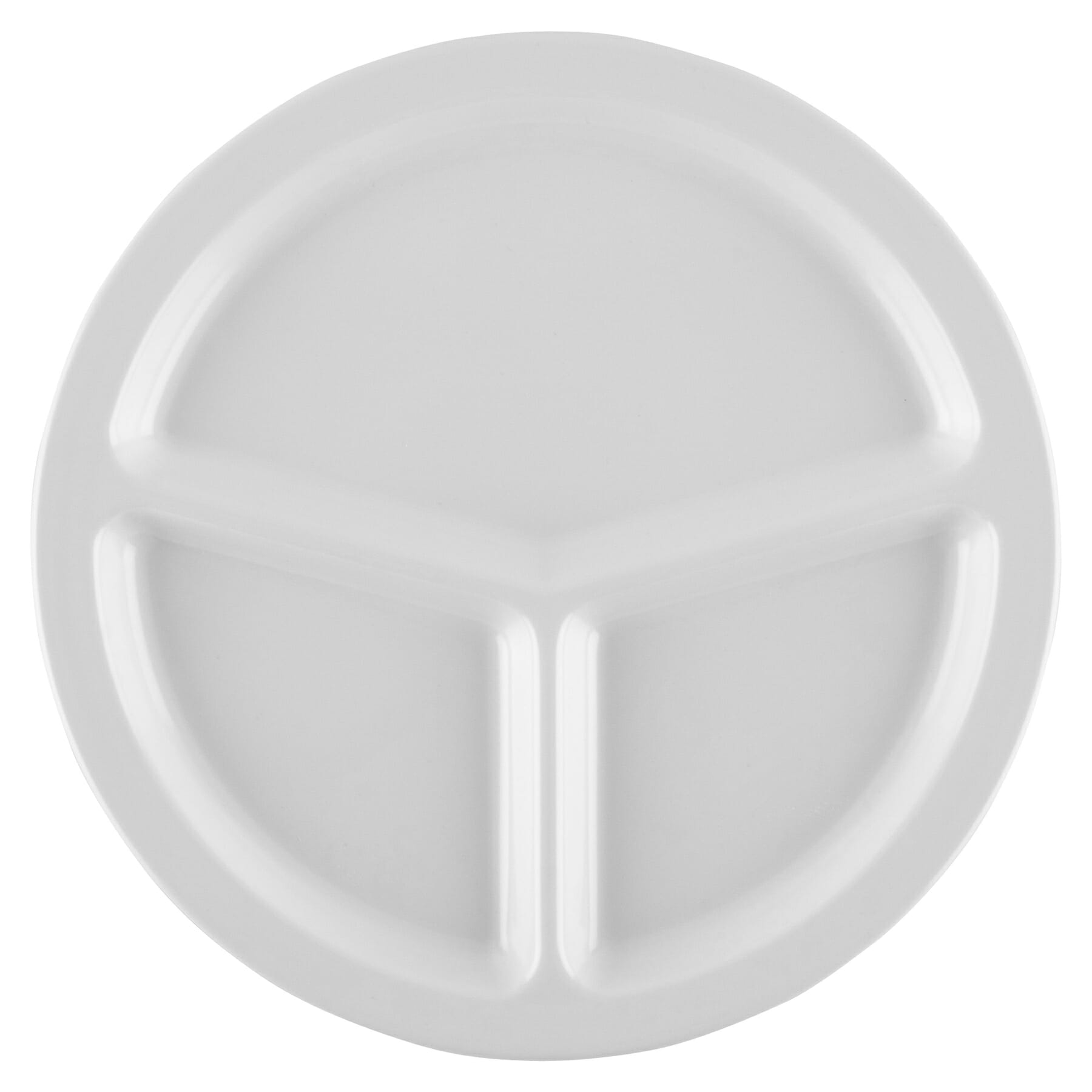 G.E.T. Enterprises CP-533-W Supermel 10" Round White Melamine Plate