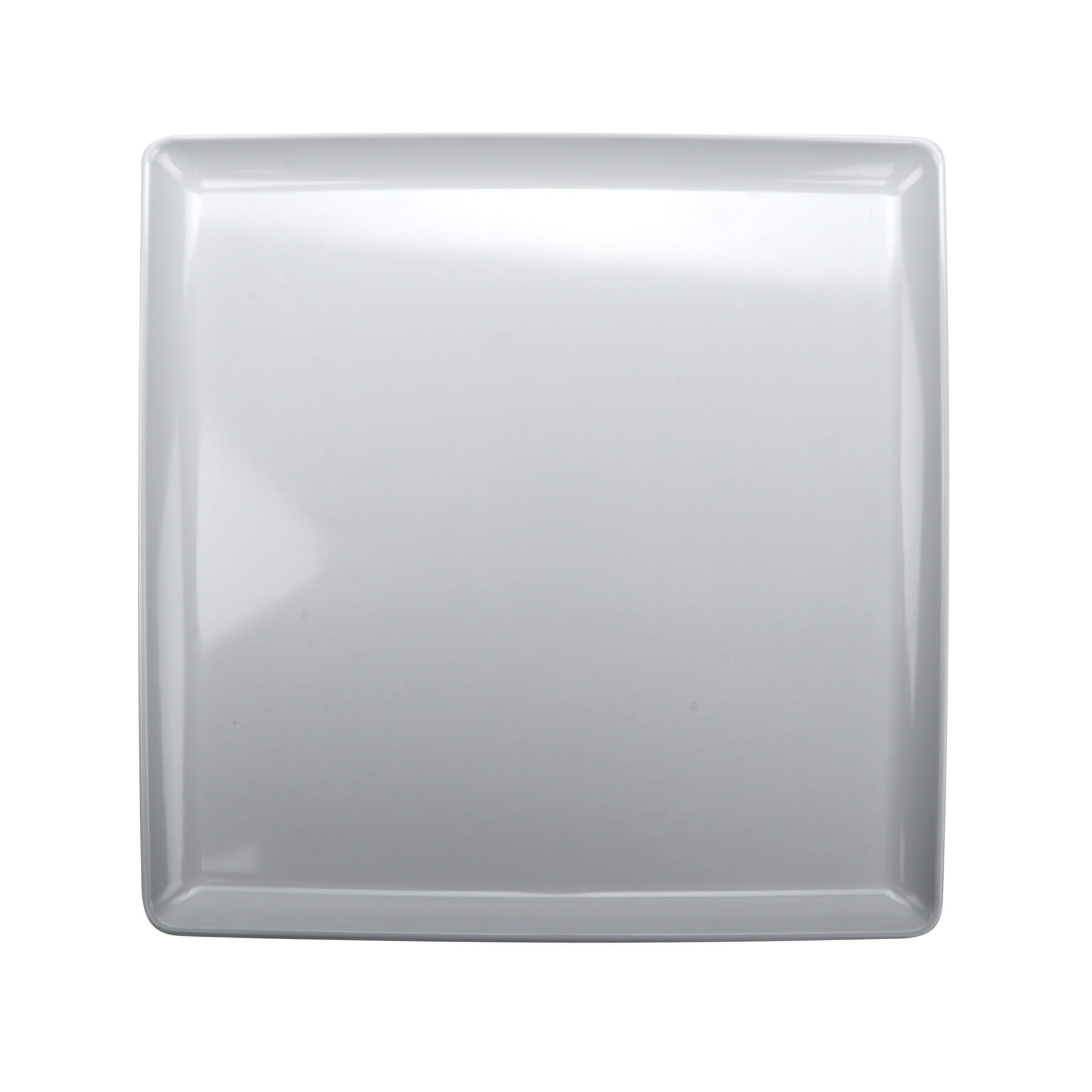G.E.T. Enterprises CS-1212-W Midtown" Square White Melamine Plate