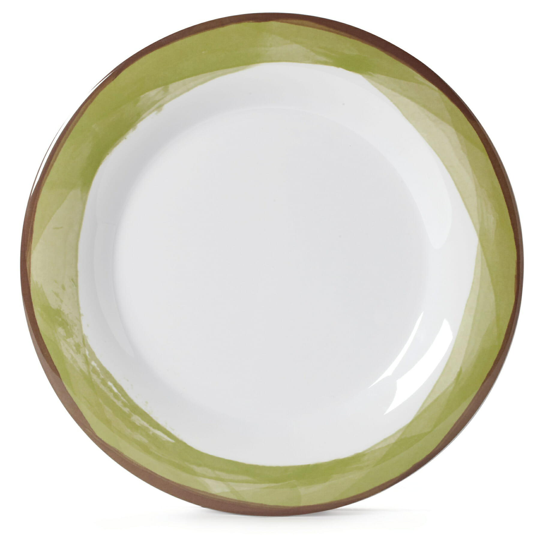 G.E.T. Enterprises WP-10-DW-KNG Kanello 10-9/16" Round Kanello Green Melamine Plate