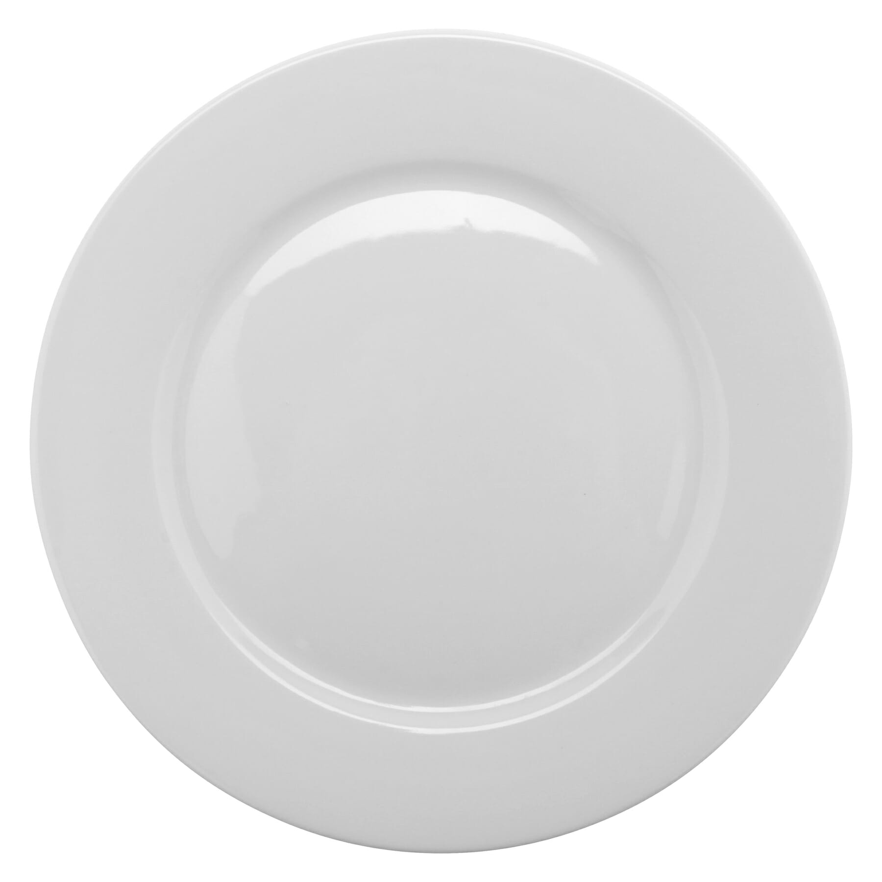 G.E.T. Enterprises PA1101902724 Corona Actualite 10-1/2" Round Bright White Porcelain Plate