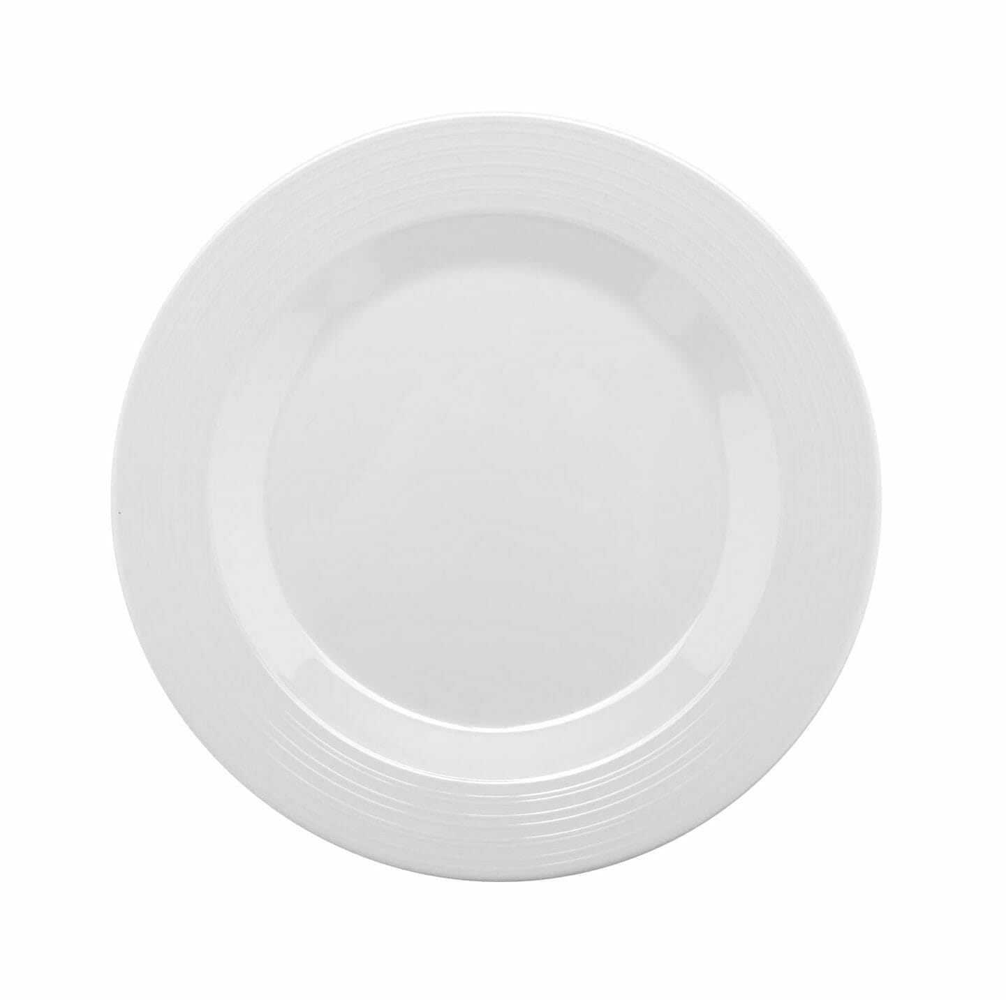 G.E.T. Enterprises PT-6-MN-W Minski 6-1/2" Round White Melamine Plate