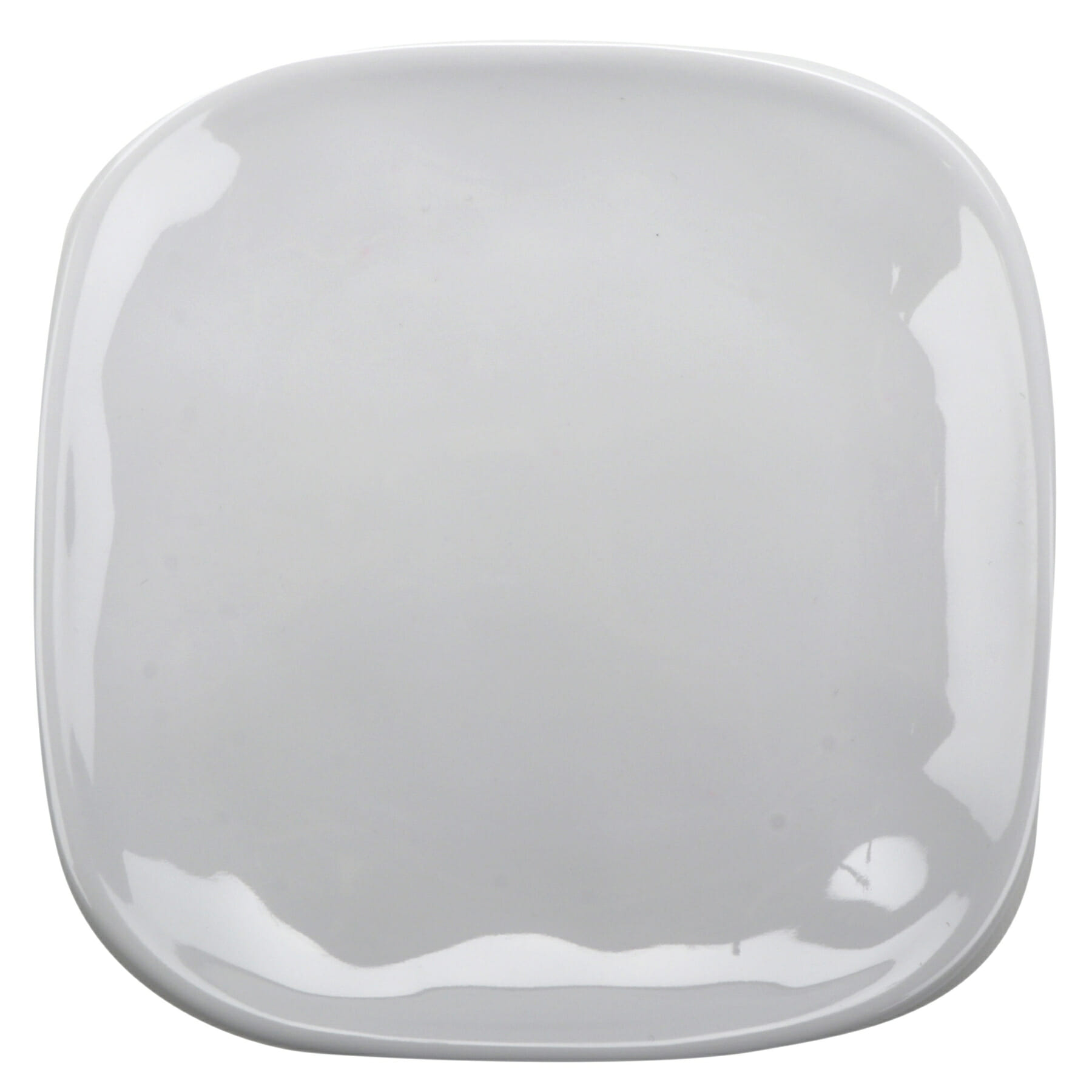G.E.T. Enterprises SCS-9-AM-W Arctic Mill 9-1/2" Square White Melamine Plate