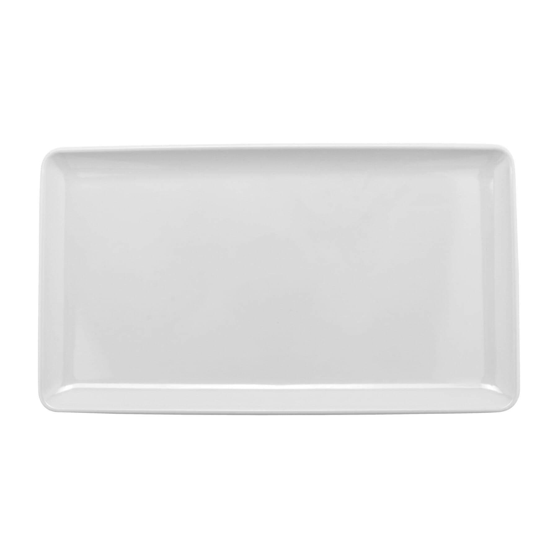 G.E.T. Enterprises CS-1257-W Midtown 12-1/2" Rectangle White Melamine Platter