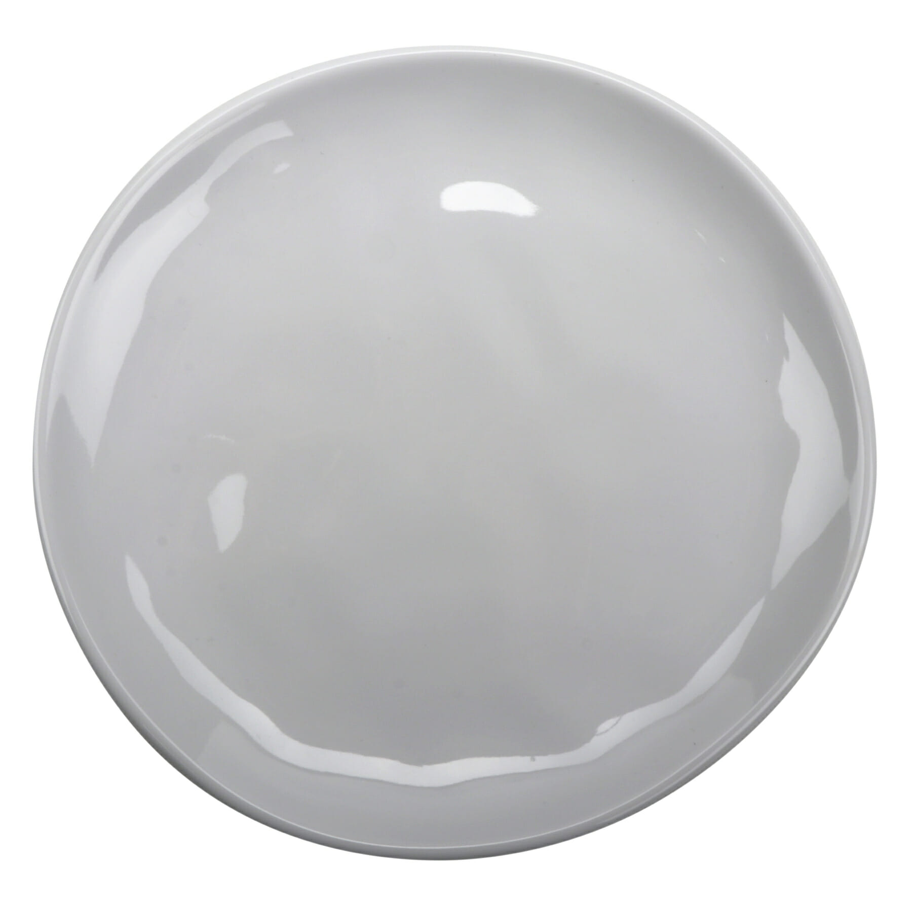 G.E.T. Enterprises CS-9-AM-W Arctic Mill 9" Round White Melamine Plate