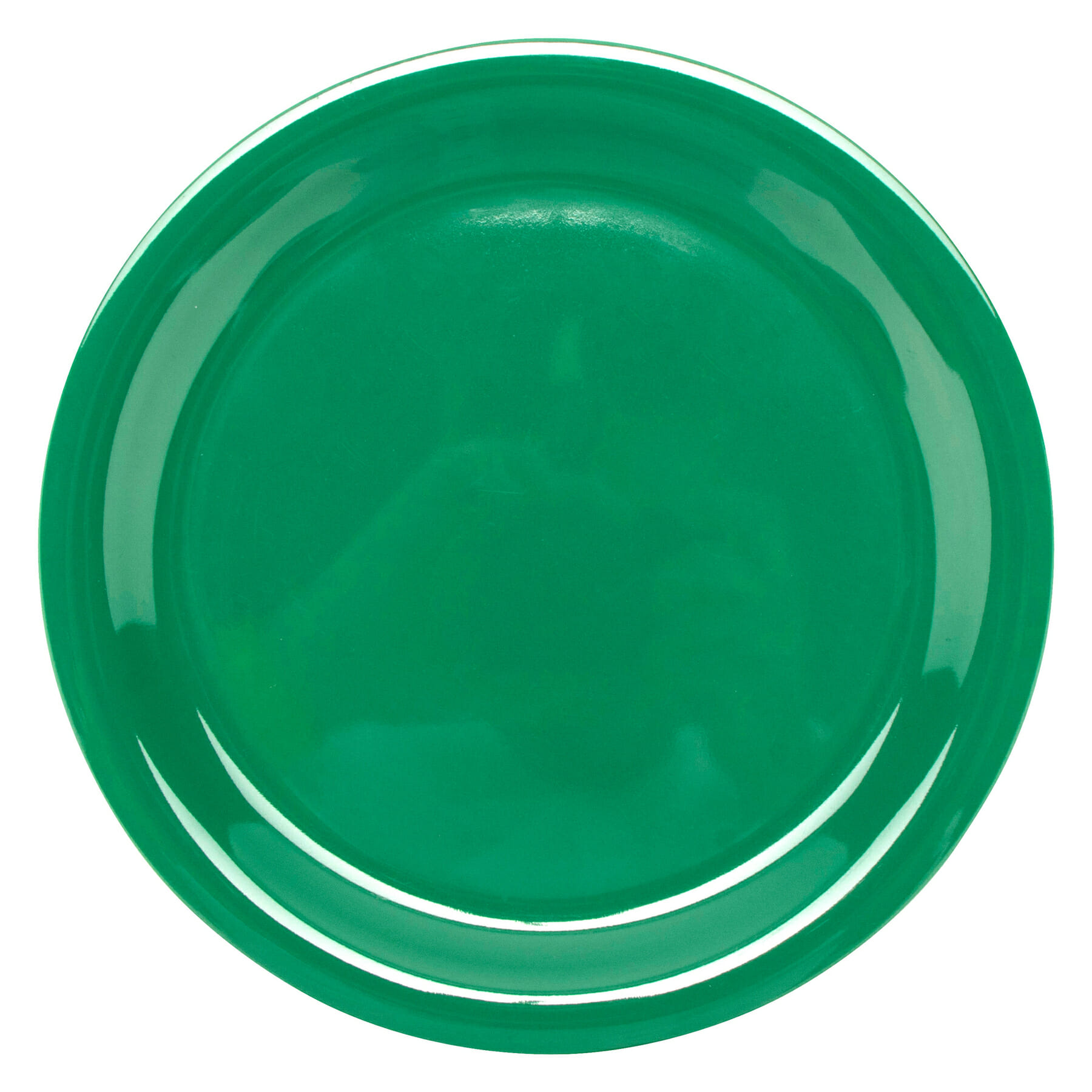 G.E.T. Enterprises NP-9-FG Diamond Mardi Gras 9" Round Rainforest Green Melamine Plate