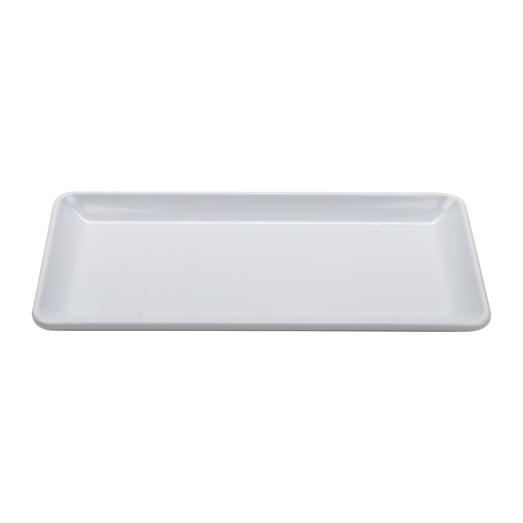 G.E.T. Enterprises CS-1405-W Midtown 14" x 5-1/2" Rectangular White Melamine Platter