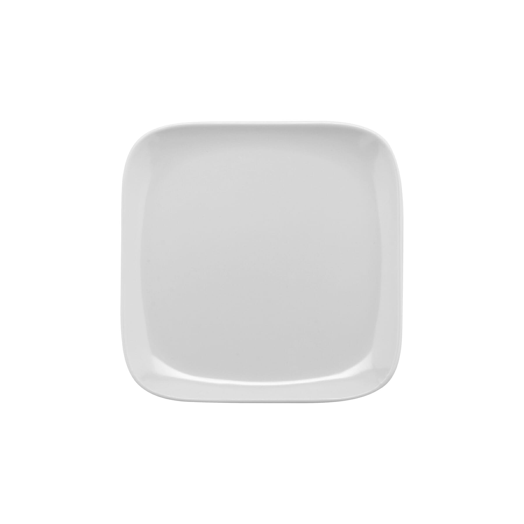 G.E.T. Enterprises CS-6114-W Siciliano 4" Square White Melamine Plate