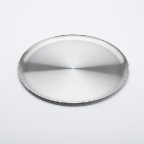 American Metalcraft SSP14 14" Round Satin Stainless Steel The Blend Plate