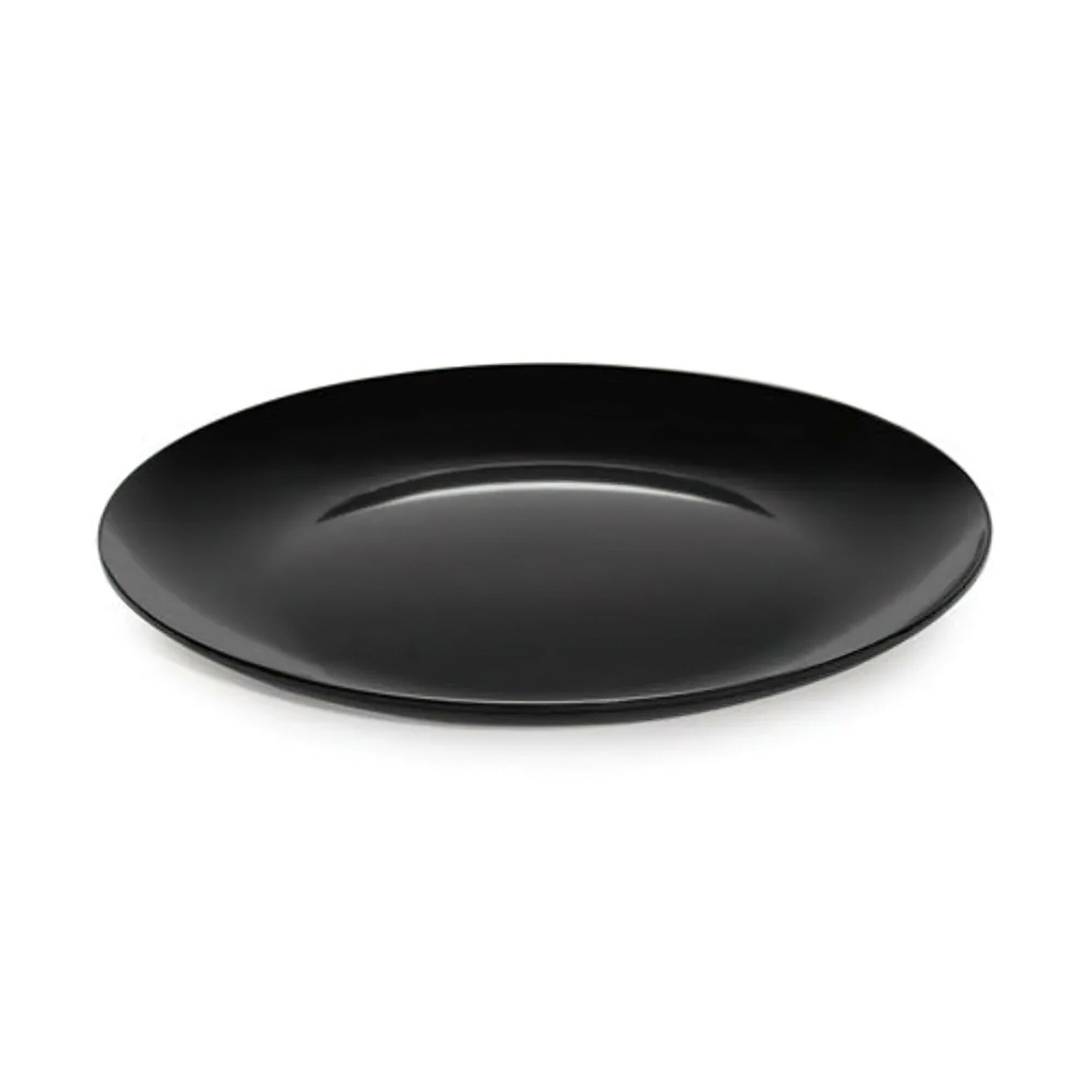 G.E.T. Enterprises ML-243-BK Siciliano 23-7/8" Round Black Melamine Plate